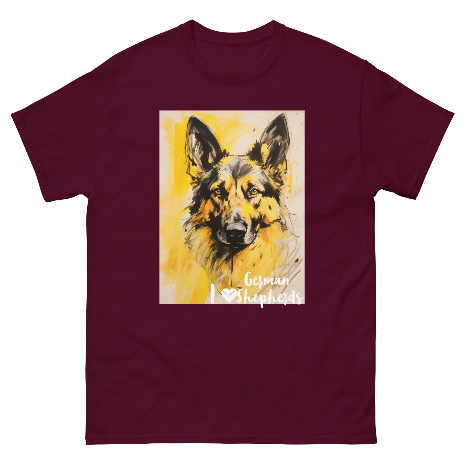 Men's classic tee - I ❤ DOGS - German Shepherd