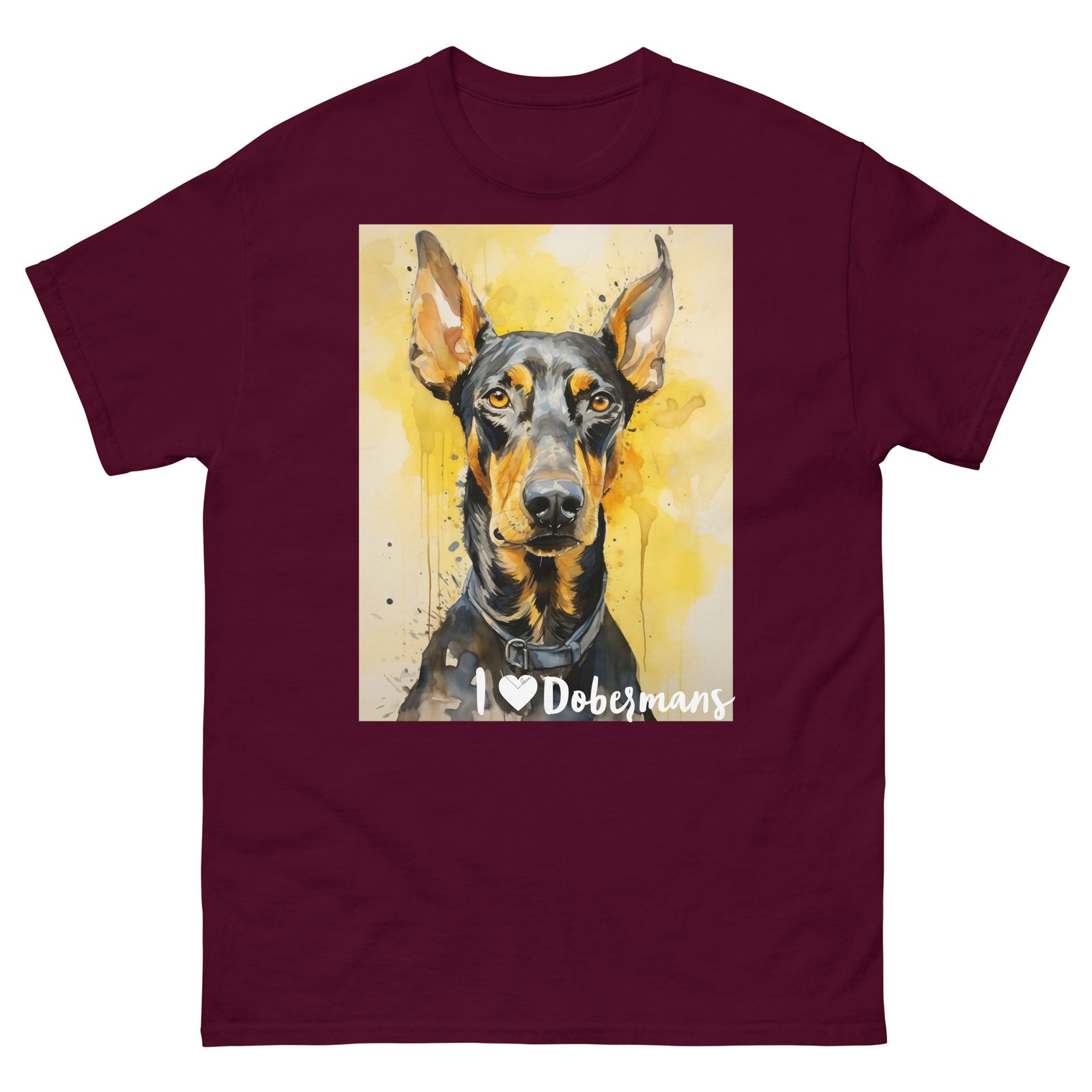 Men's classic tee - I ❤ DOGS - Doberman Pinscher