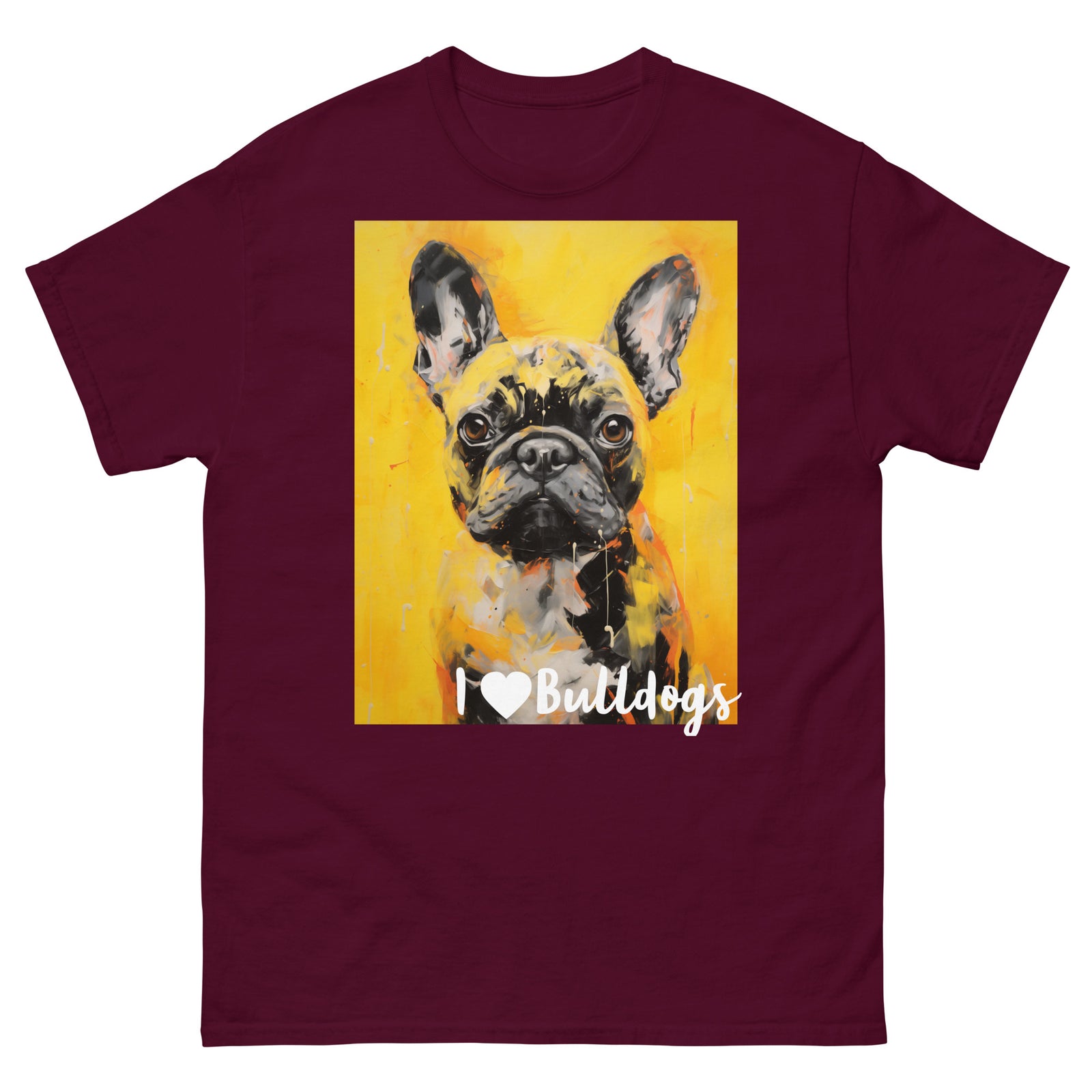 Men's classic tee - I ❤ DOGS - French Bulldog