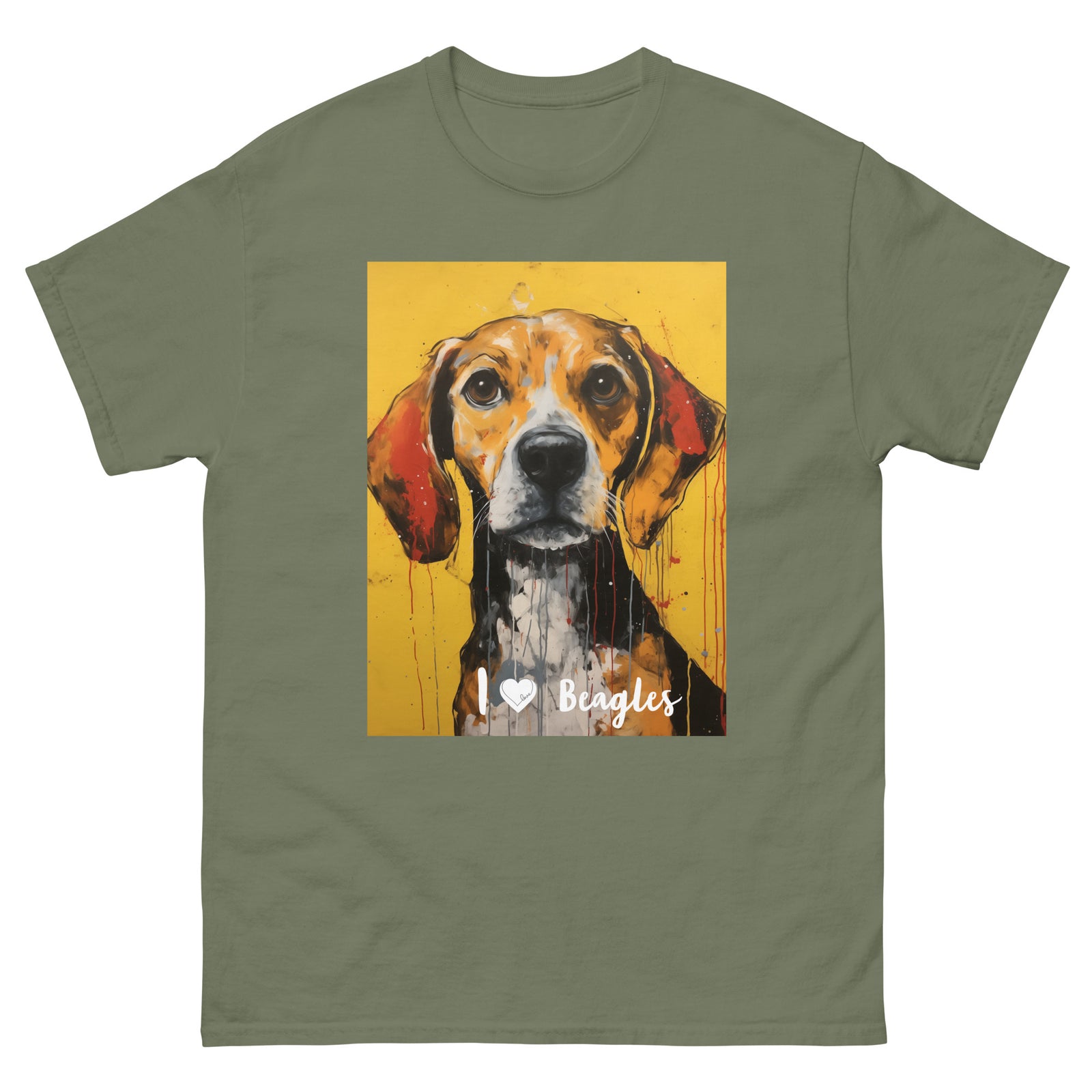 Men's classic tee - I ❤ DOGS - Beagle