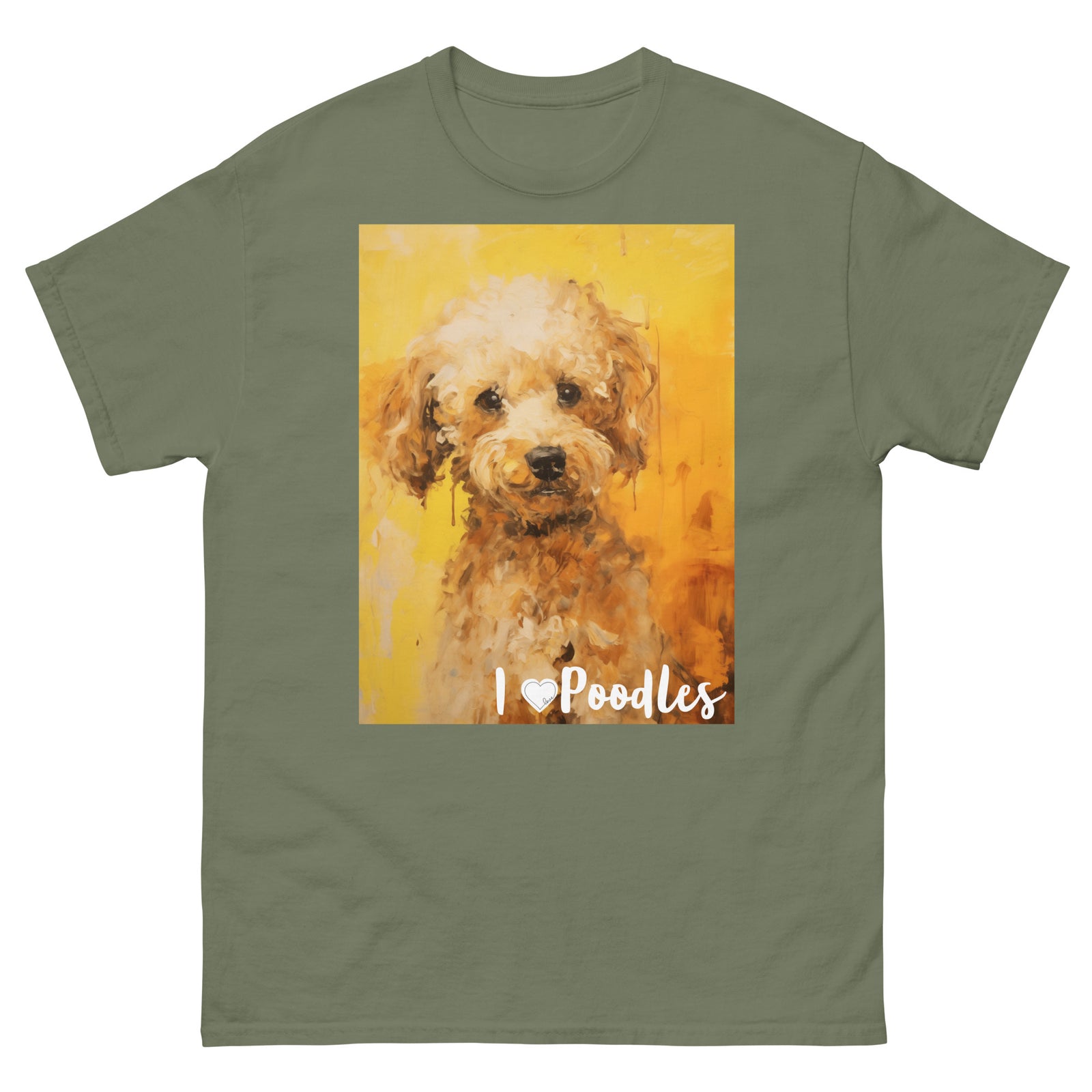 Men's classic tee - I ❤ DOGS - Poodle