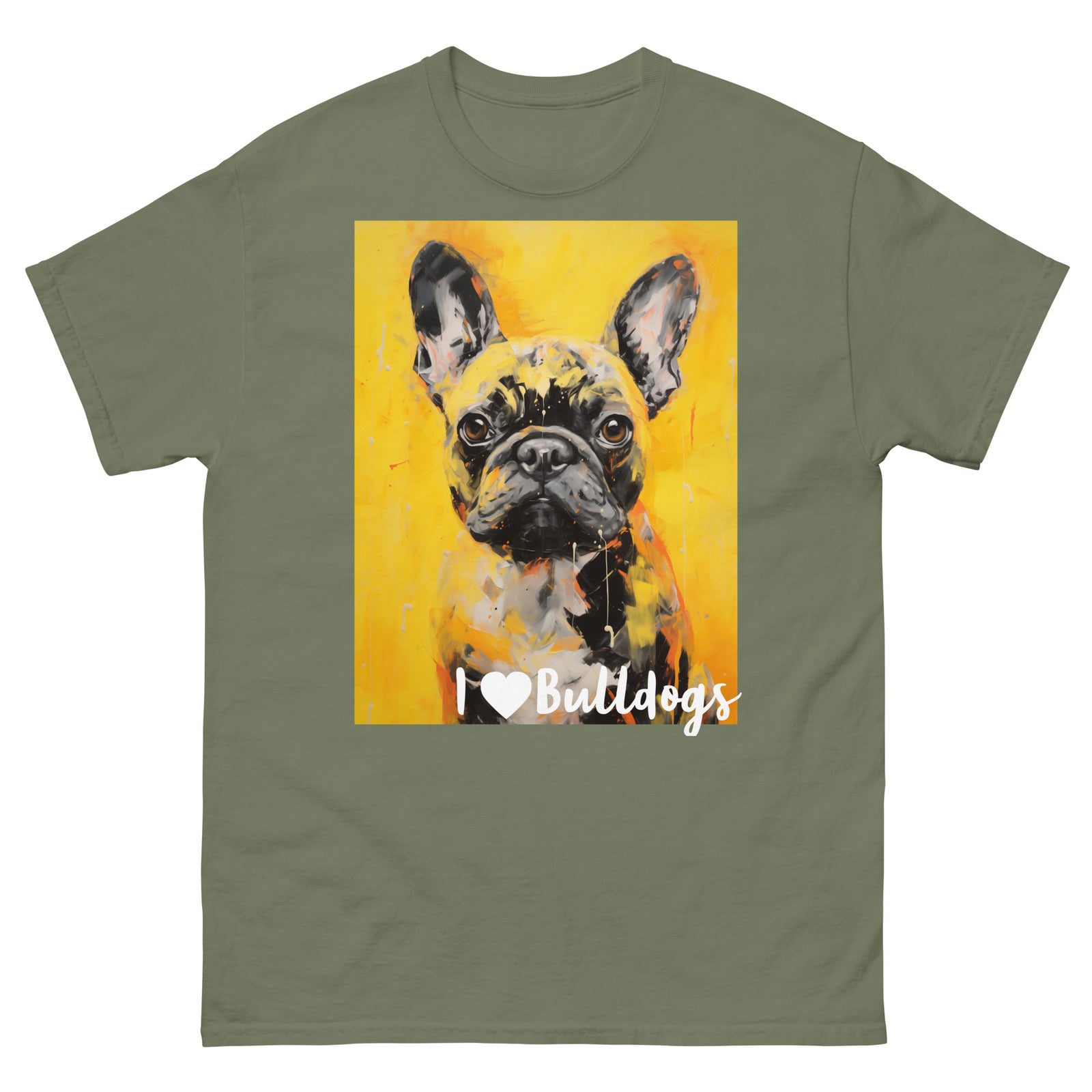 Men's classic tee - I ❤ DOGS - French Bulldog