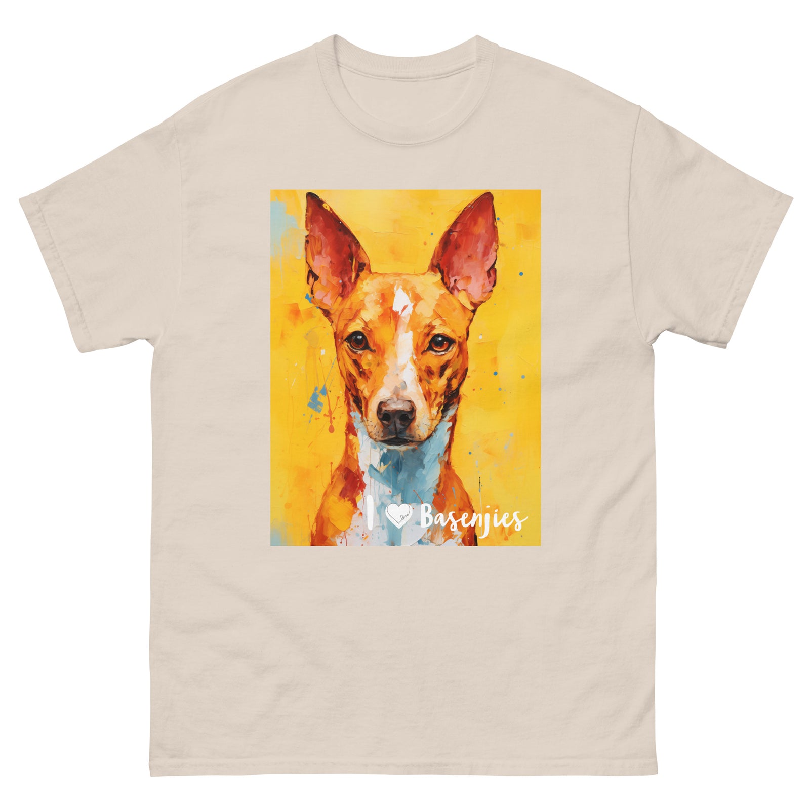 Men's classic tee - I ❤ DOGS - Basenji