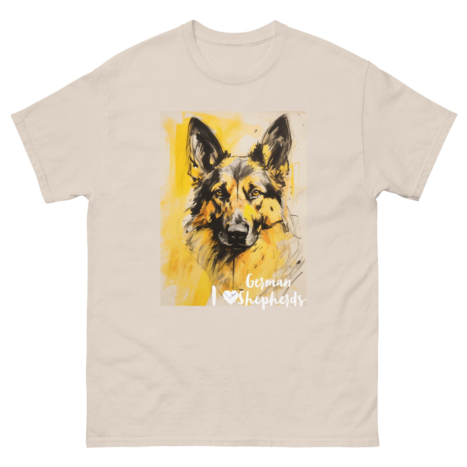 Men's classic tee - I ❤ DOGS - German Shepherd
