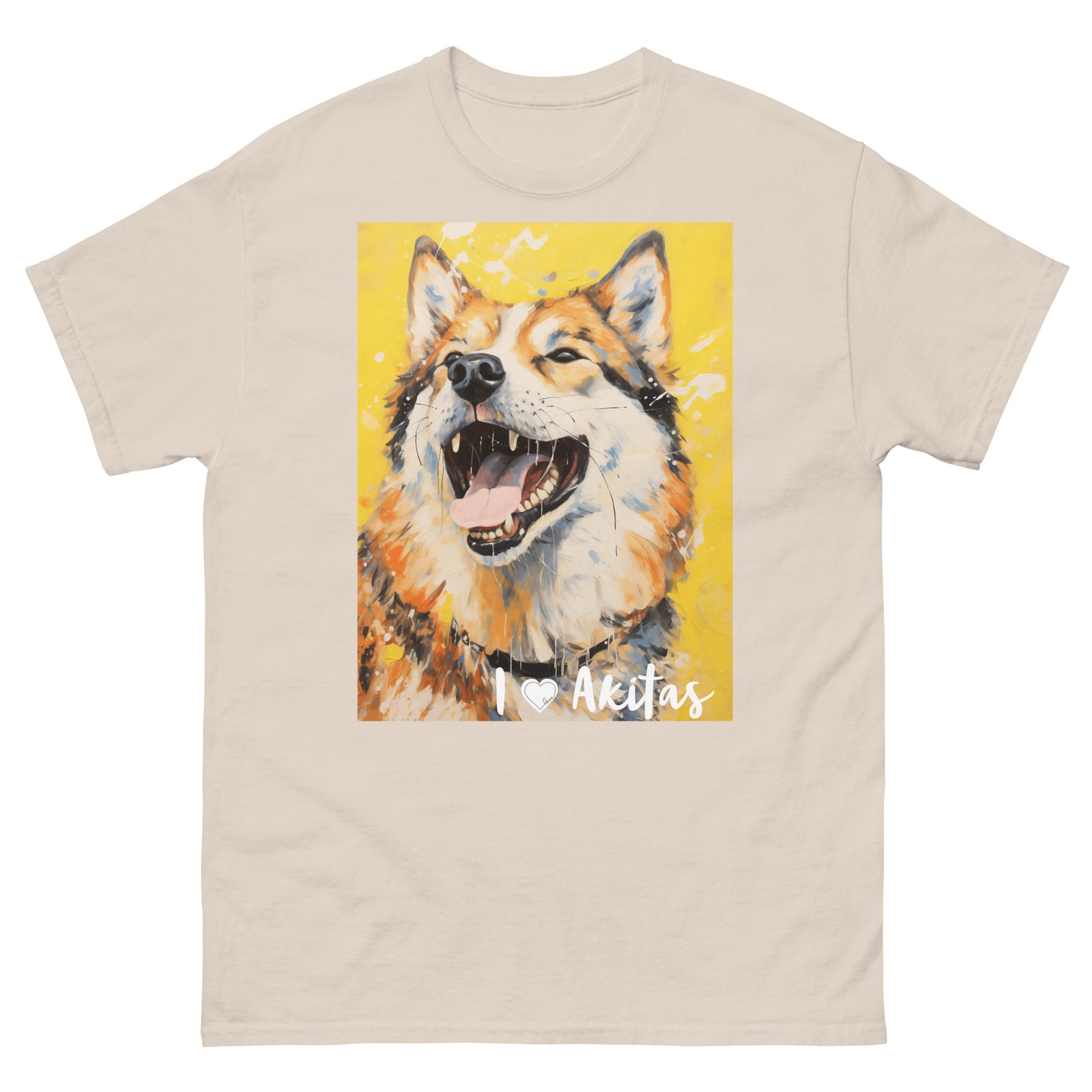 Men's classic tee - I ❤ DOGS - Akita