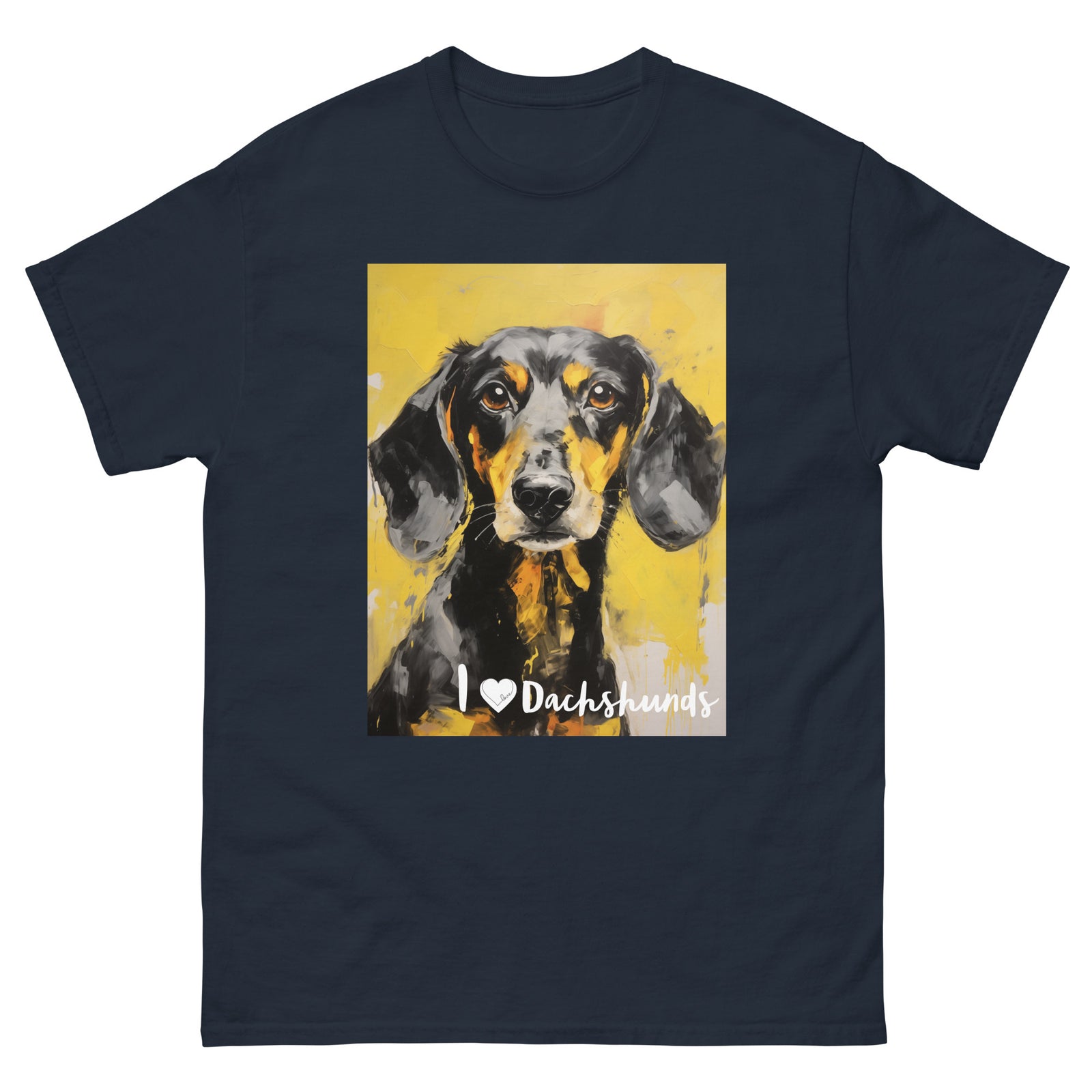 Men's classic tee - I ❤ DOGS - Dachshund