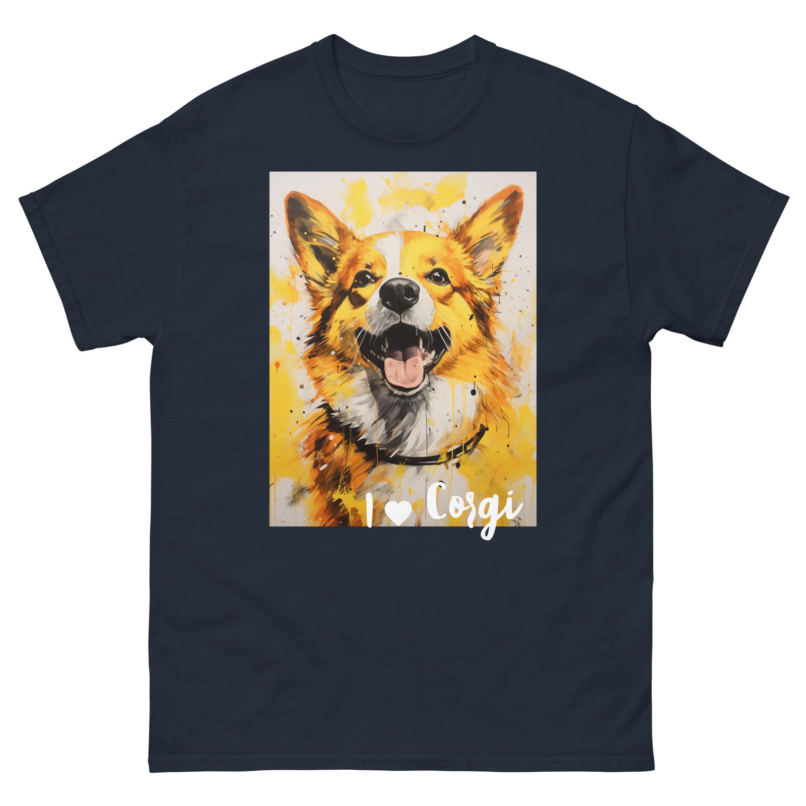 Men's classic tee - I ❤ DOGS - Pembroke Welsh Corgi