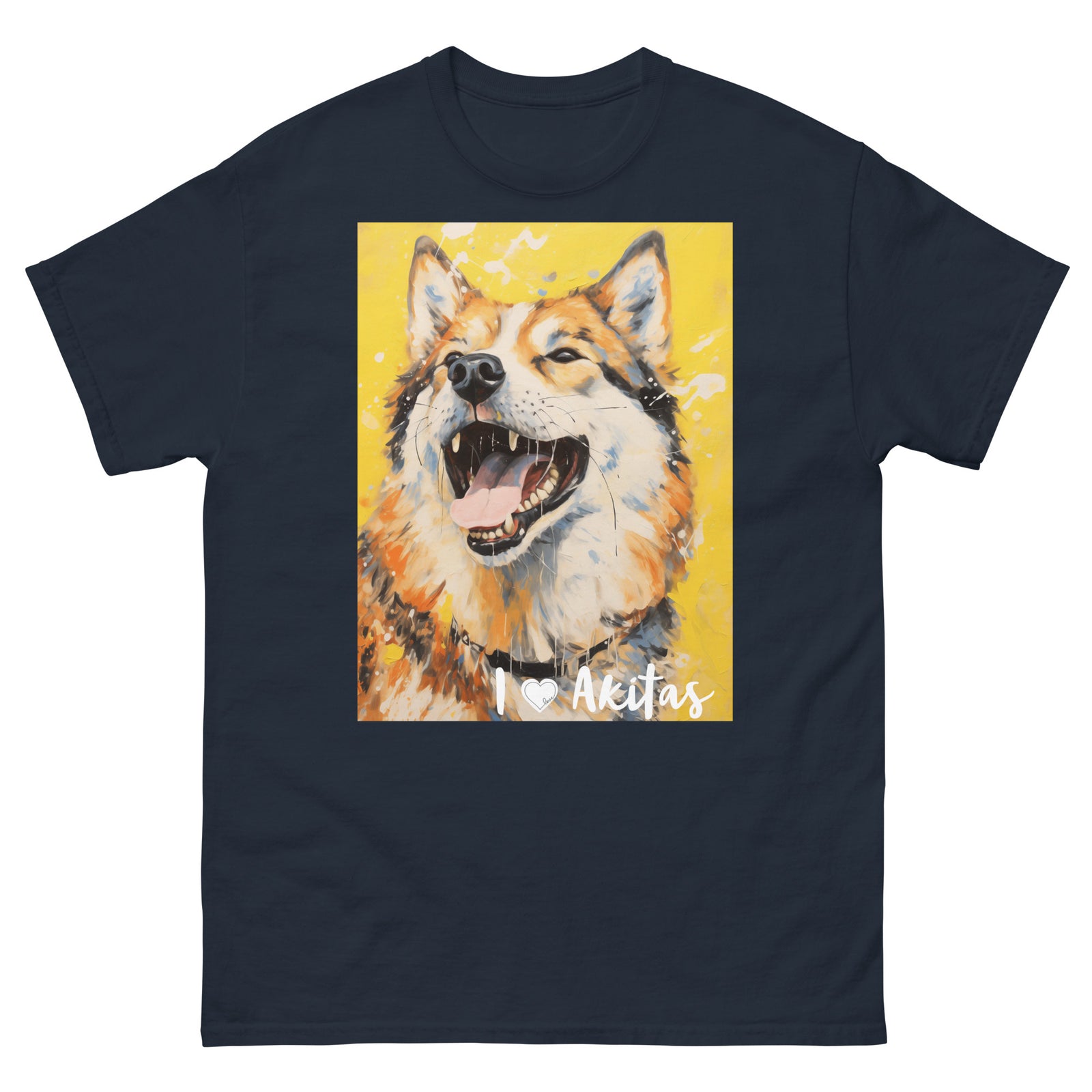 Men's classic tee - I ❤ DOGS - Akita