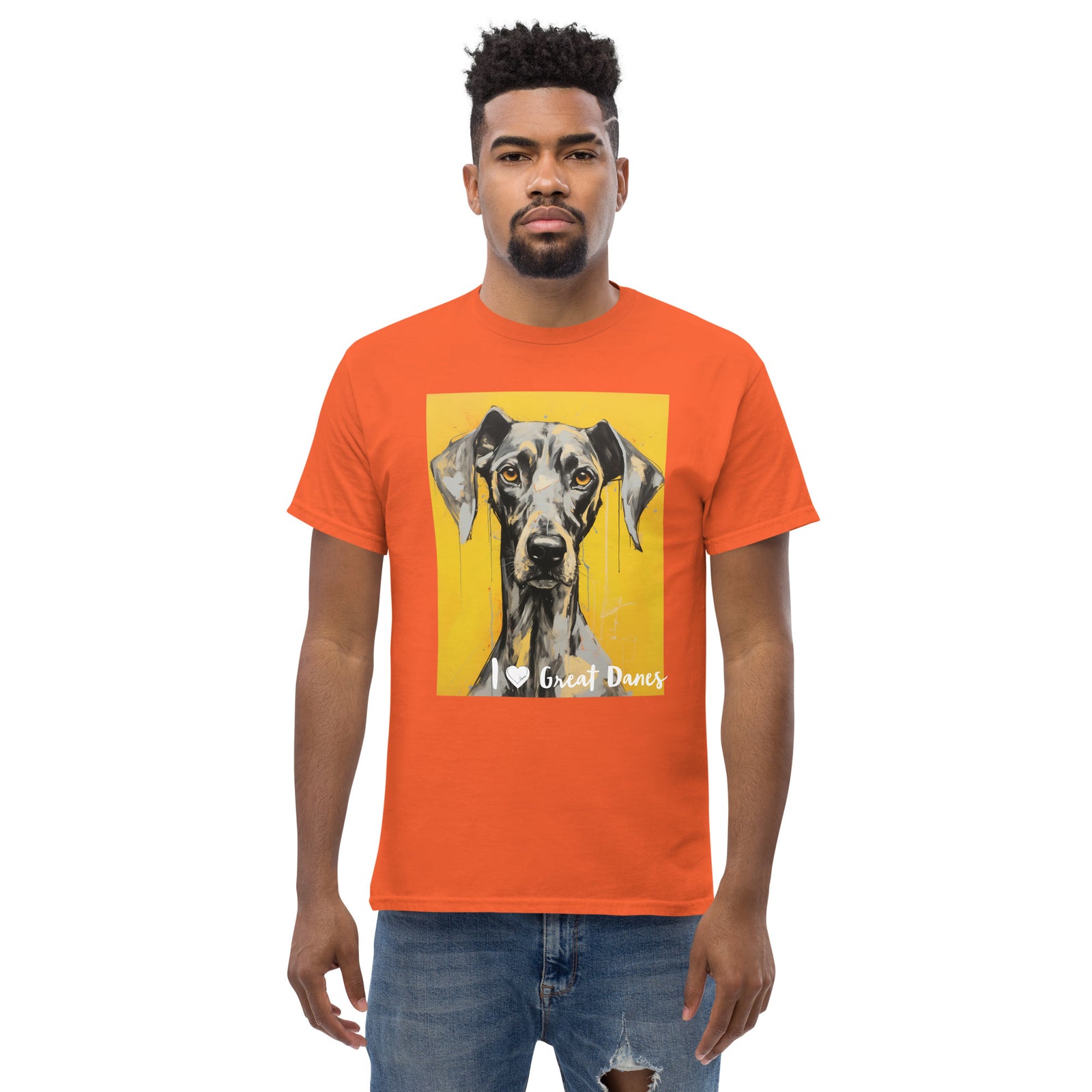 Men's classic tee - I ❤ DOGS - Great Dane