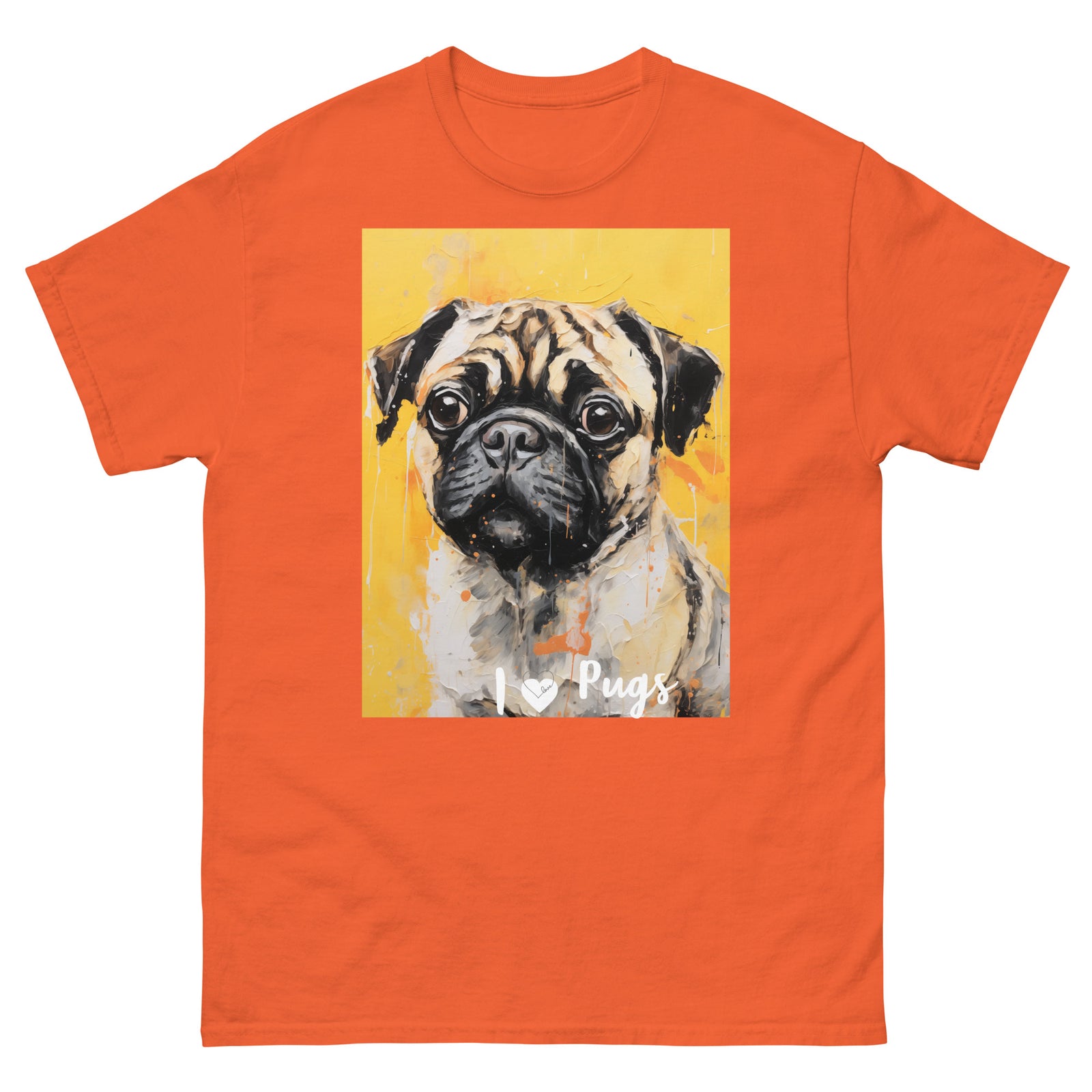 Men's classic tee - I ❤ DOGS - Pug