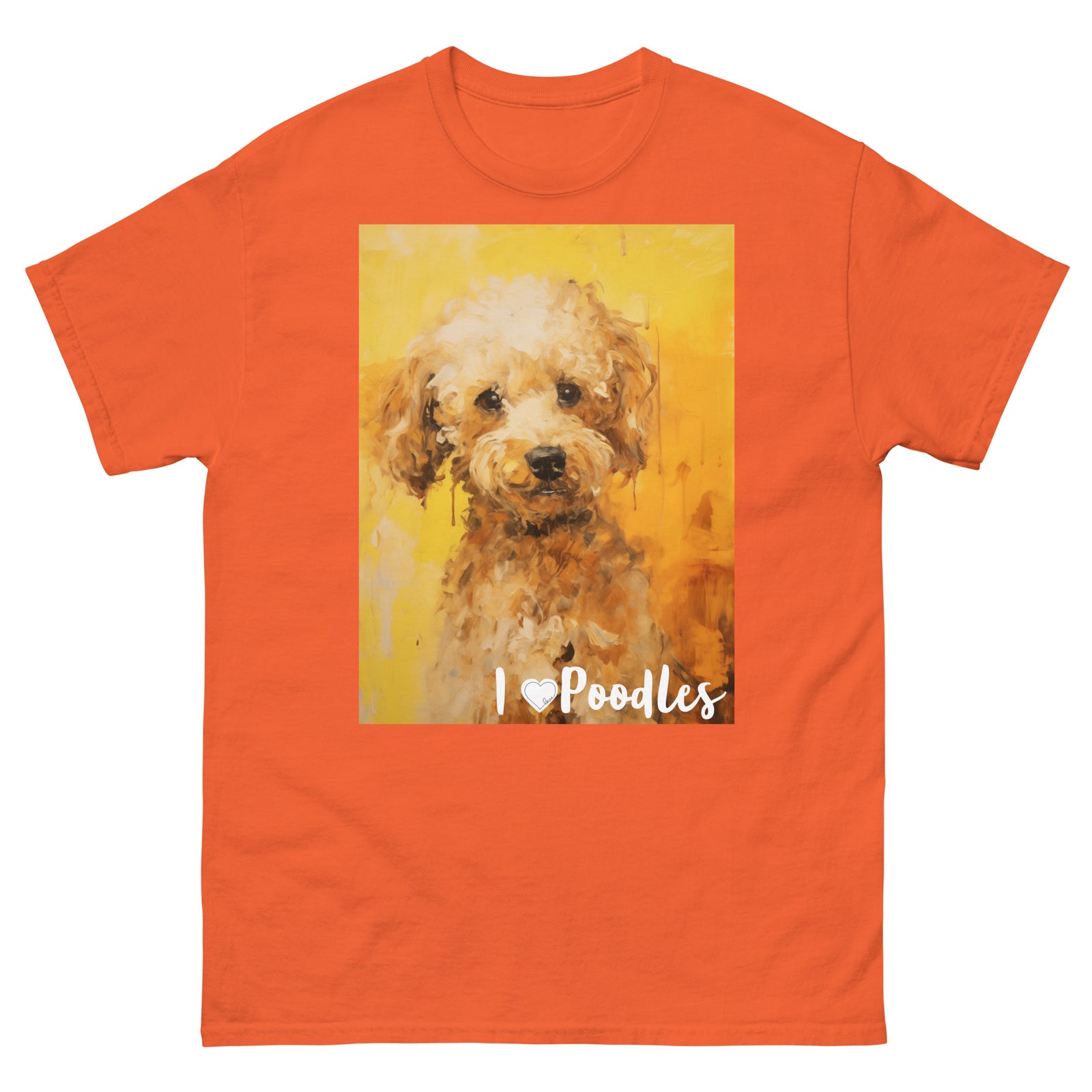Men's classic tee - I ❤ DOGS - Poodle