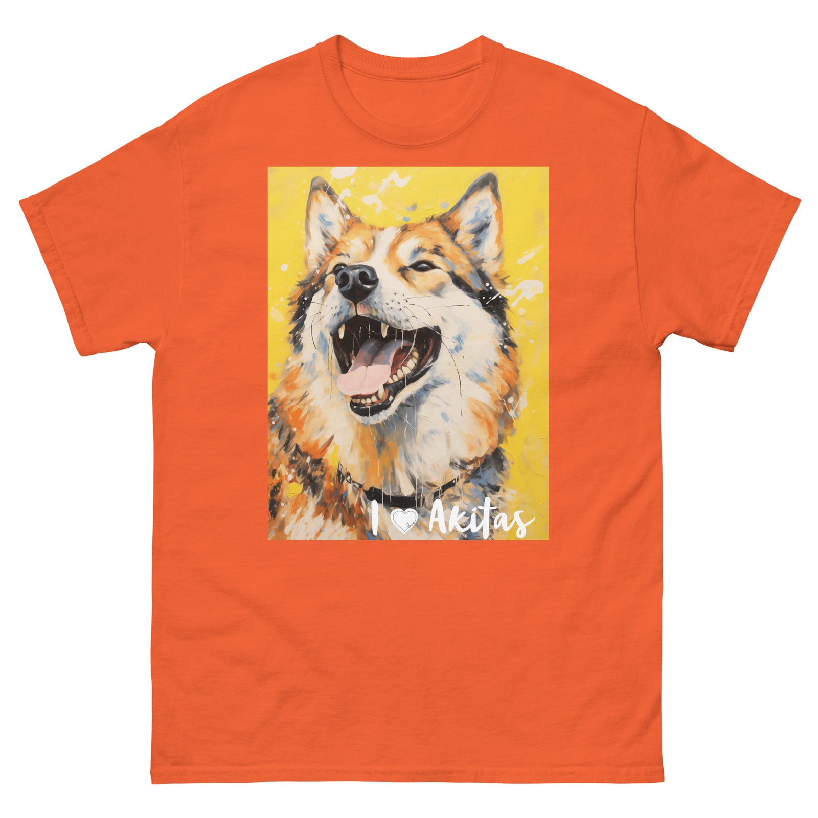 Men's classic tee - I ❤ DOGS - Akita