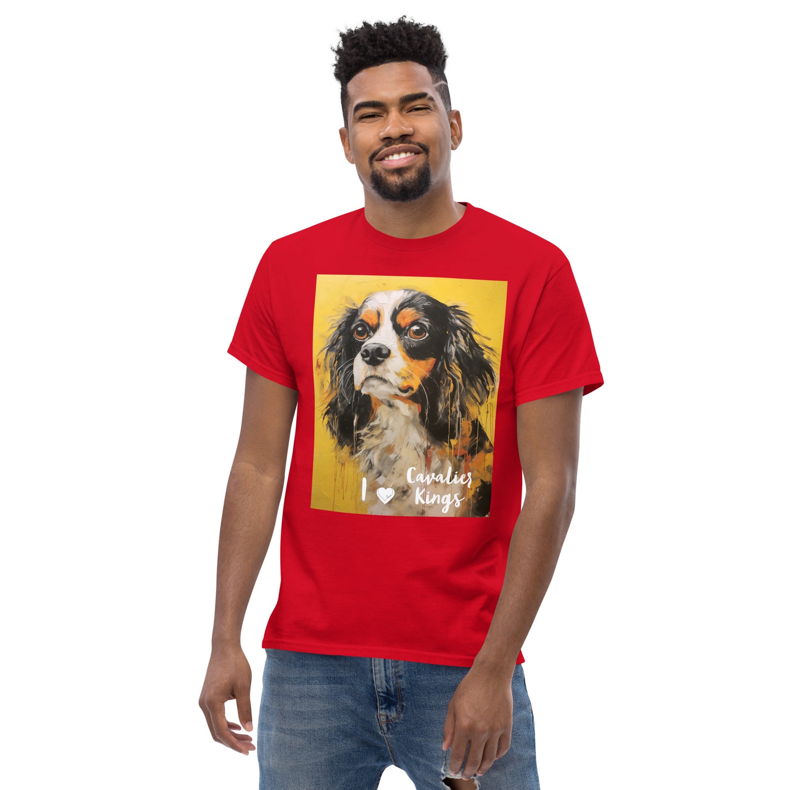 Men's classic tee - I ❤ DOGS - Cavalier King Charles Spaniel