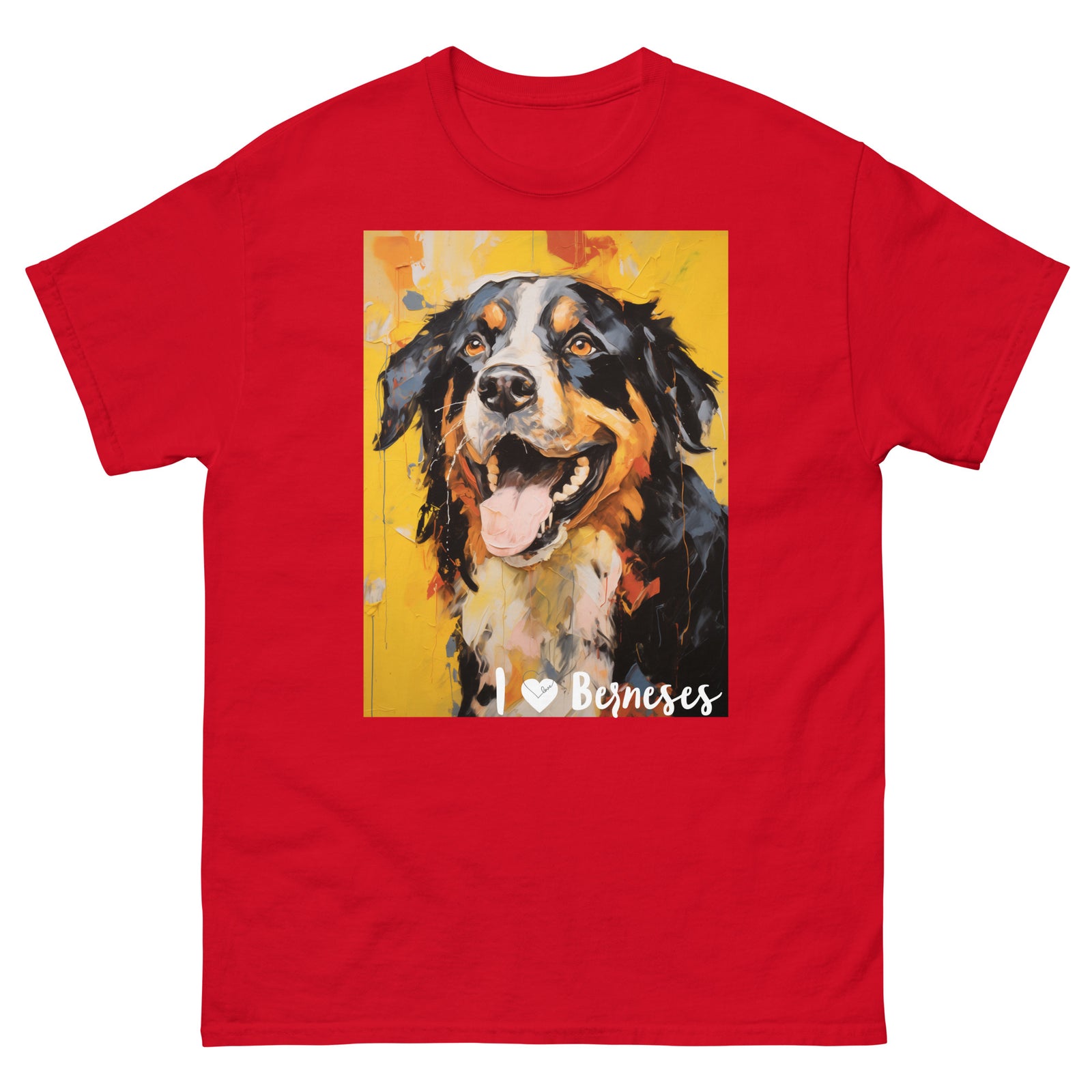 Men's classic tee - I ❤ DOGS - Bernese Mountain Dog