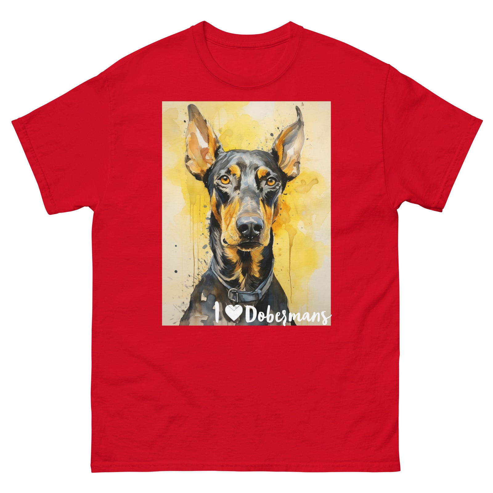 Men's classic tee - I ❤ DOGS - Doberman Pinscher