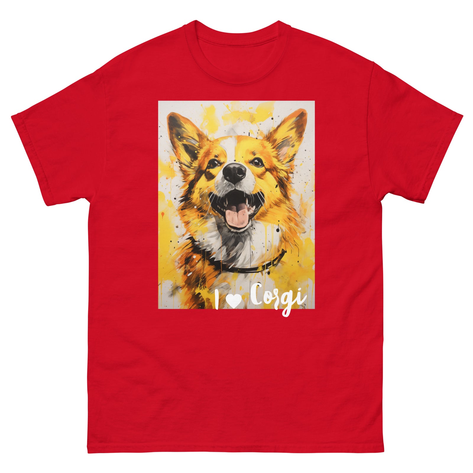 Men's classic tee - I ❤ DOGS - Pembroke Welsh Corgi