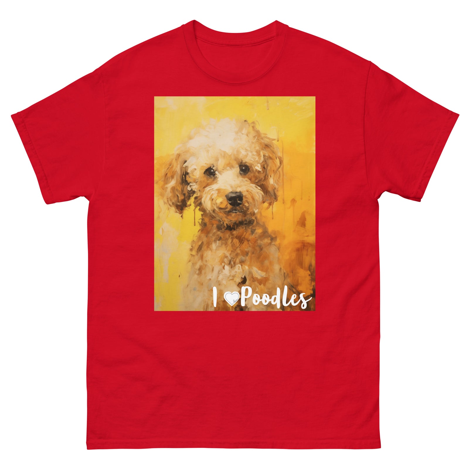 Men's classic tee - I ❤ DOGS - Poodle