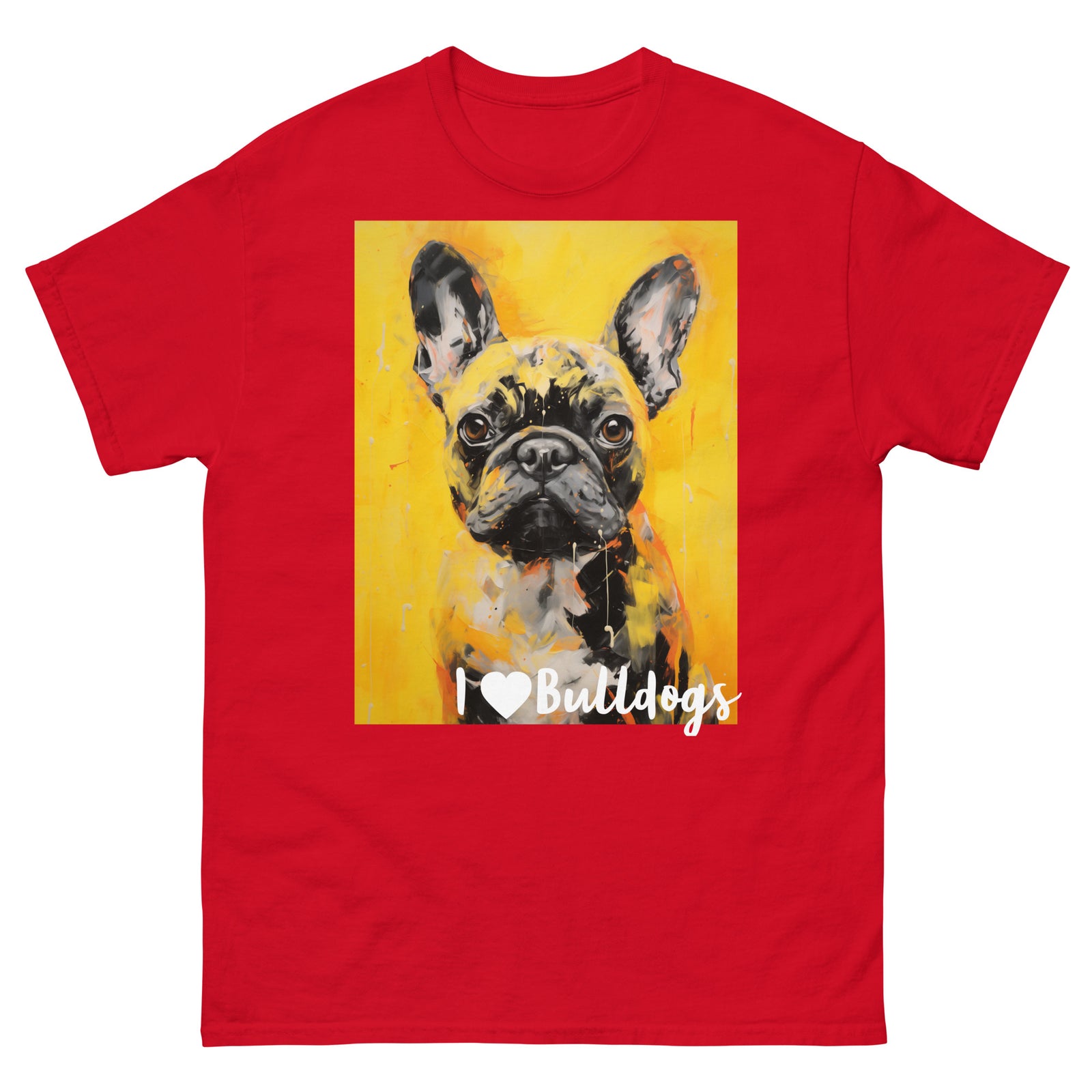 Men's classic tee - I ❤ DOGS - French Bulldog
