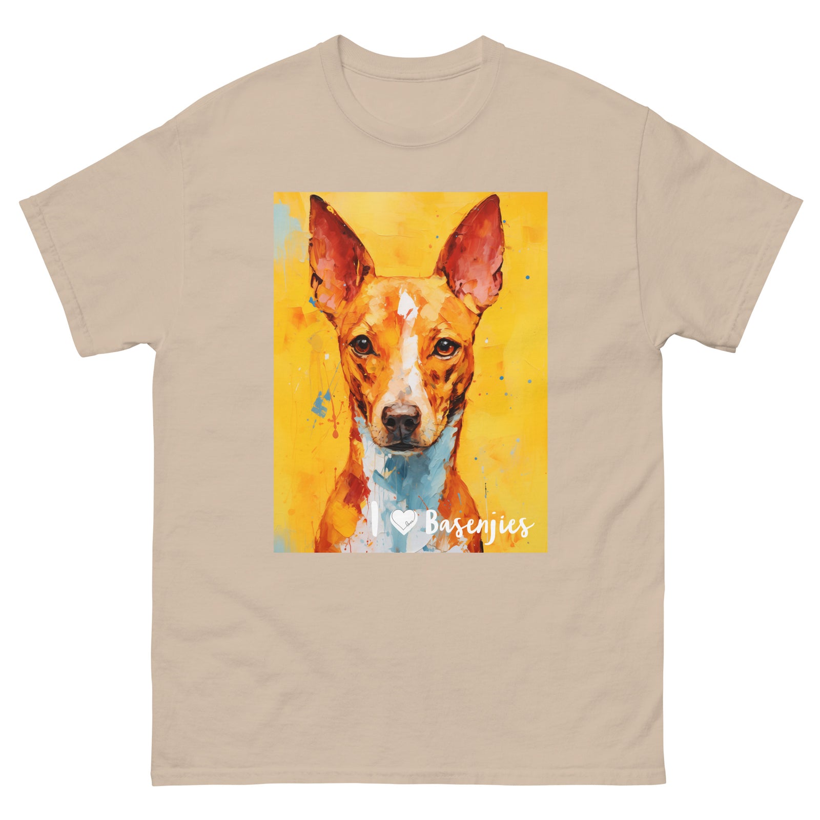 Men's classic tee - I ❤ DOGS - Basenji