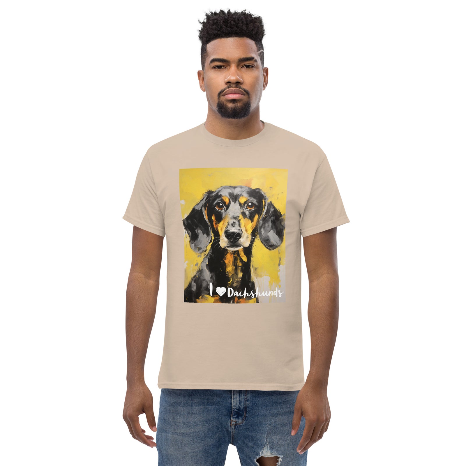 Men's classic tee - I ❤ DOGS - Dachshund