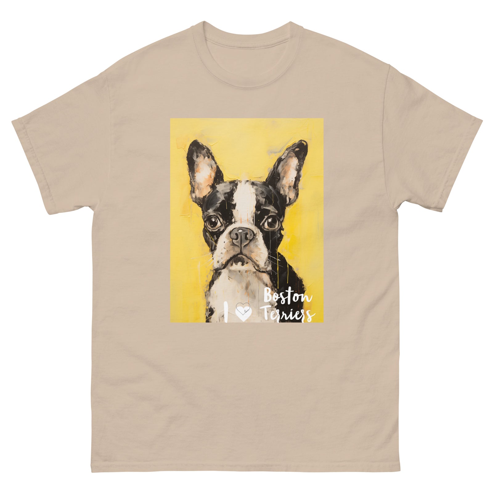 Men's classic tee - I ❤ DOGS - Boston Terrier