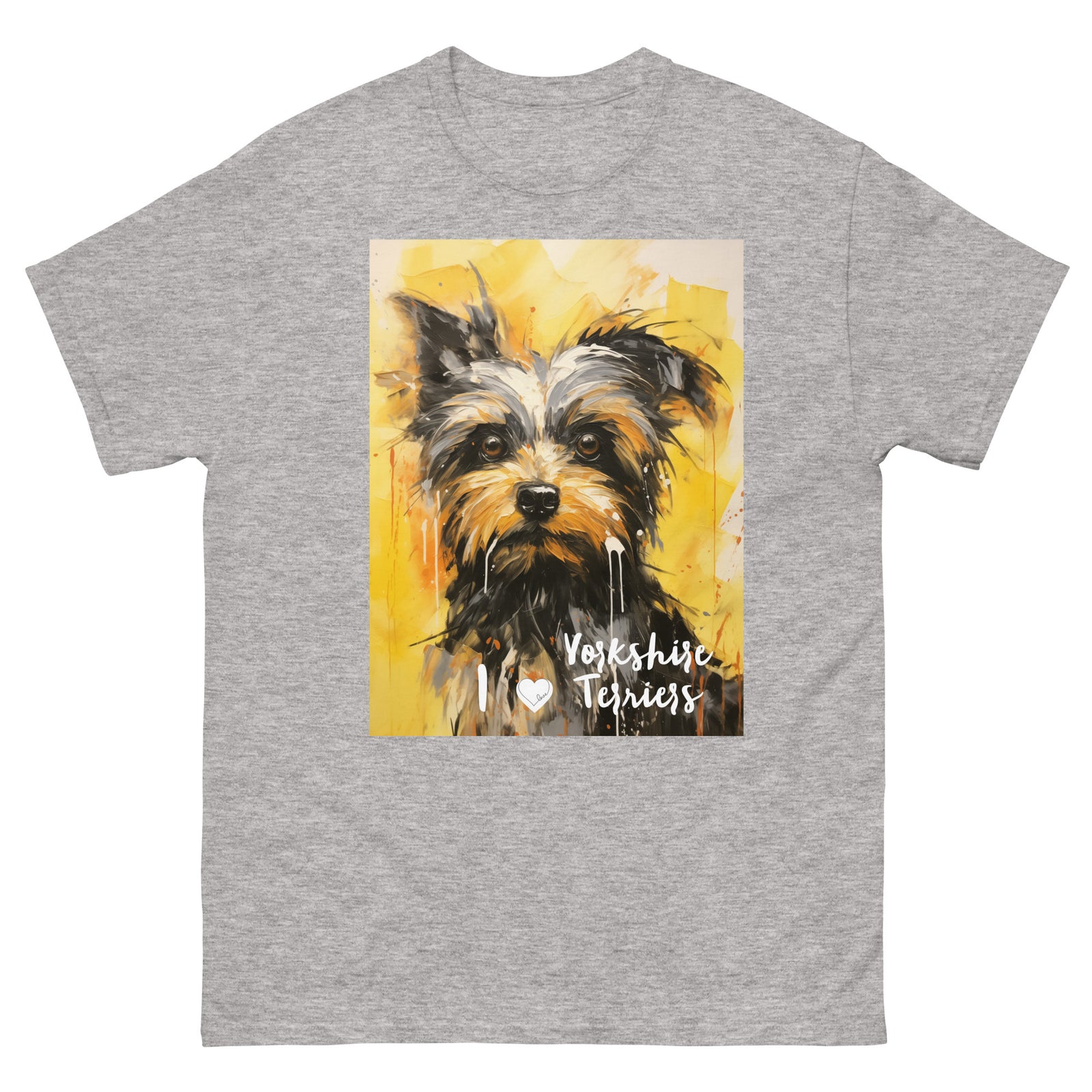 Men's classic tee - I ❤ DOGS - Yorkshire Terrier