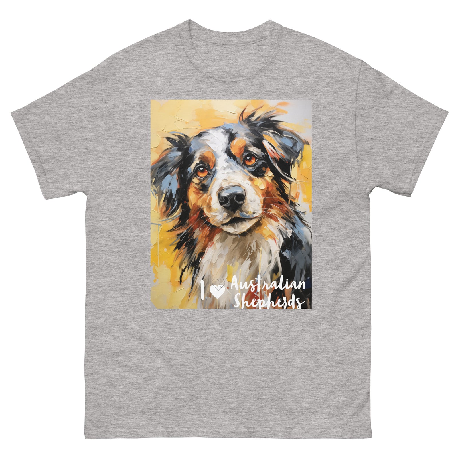 Men's classic tee - I ❤ DOGS - Australian Shepherd
