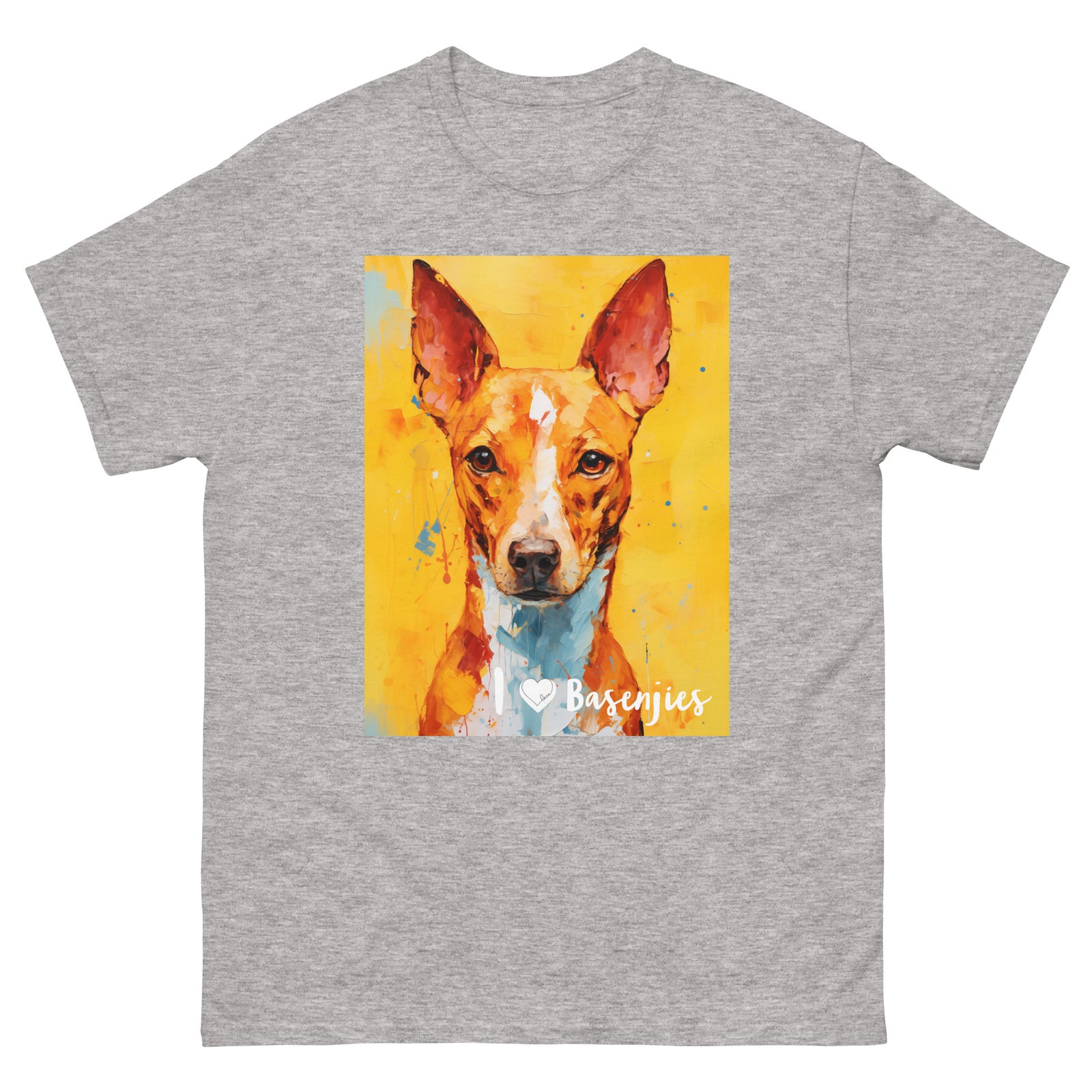 Men's classic tee - I ❤ DOGS - Basenji