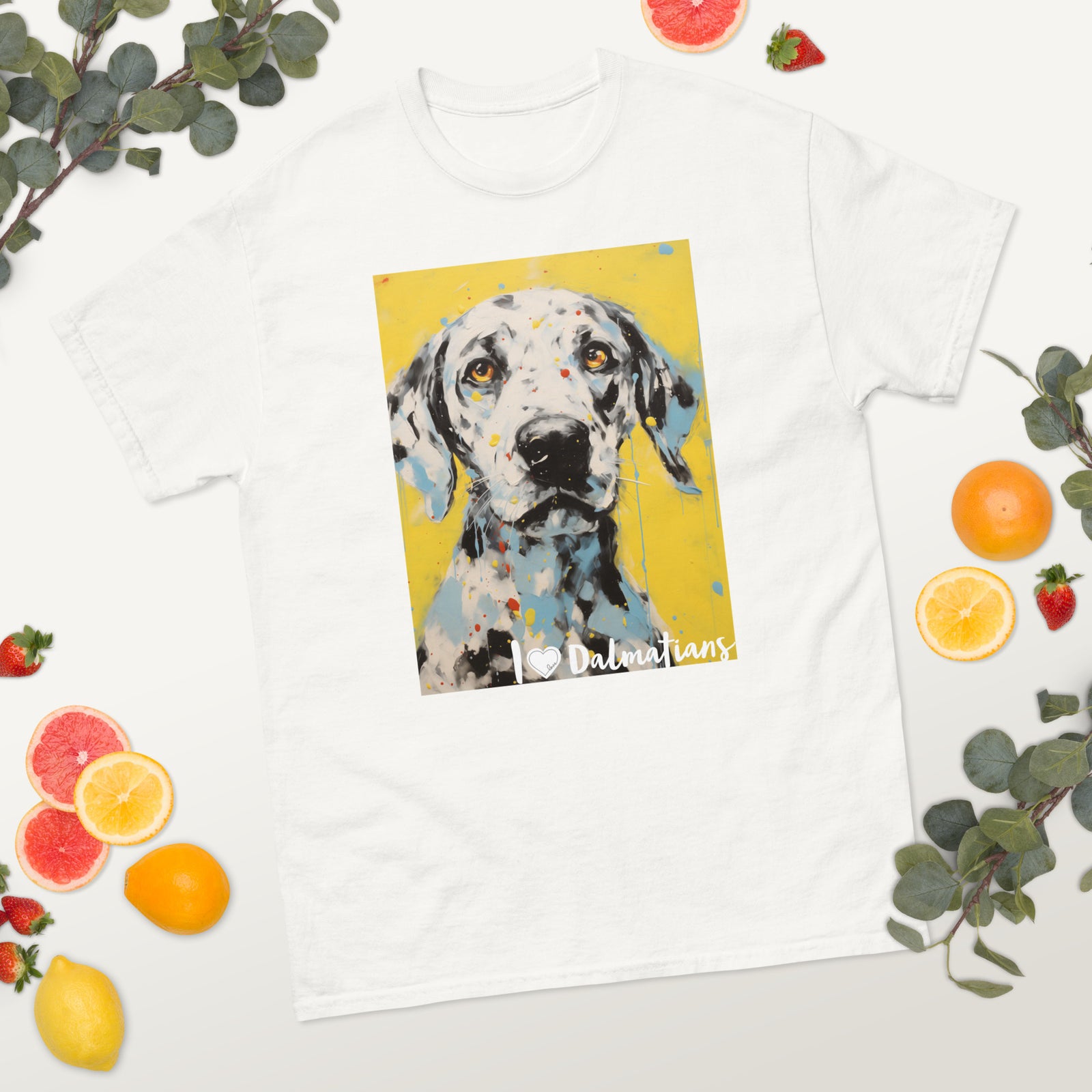 Men's classic tee - I ❤ DOGS - Dalmatian