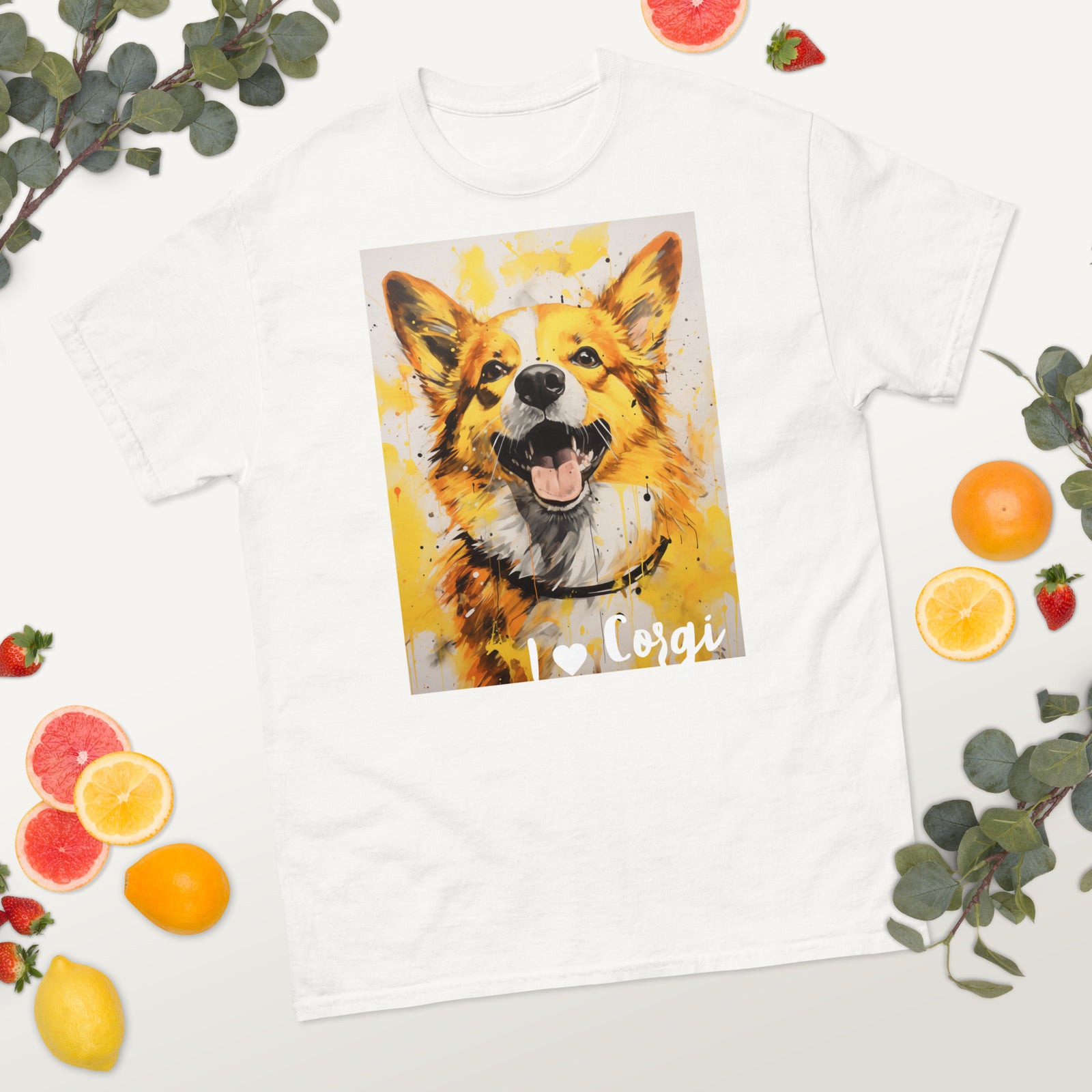 Men's classic tee - I ❤ DOGS - Pembroke Welsh Corgi