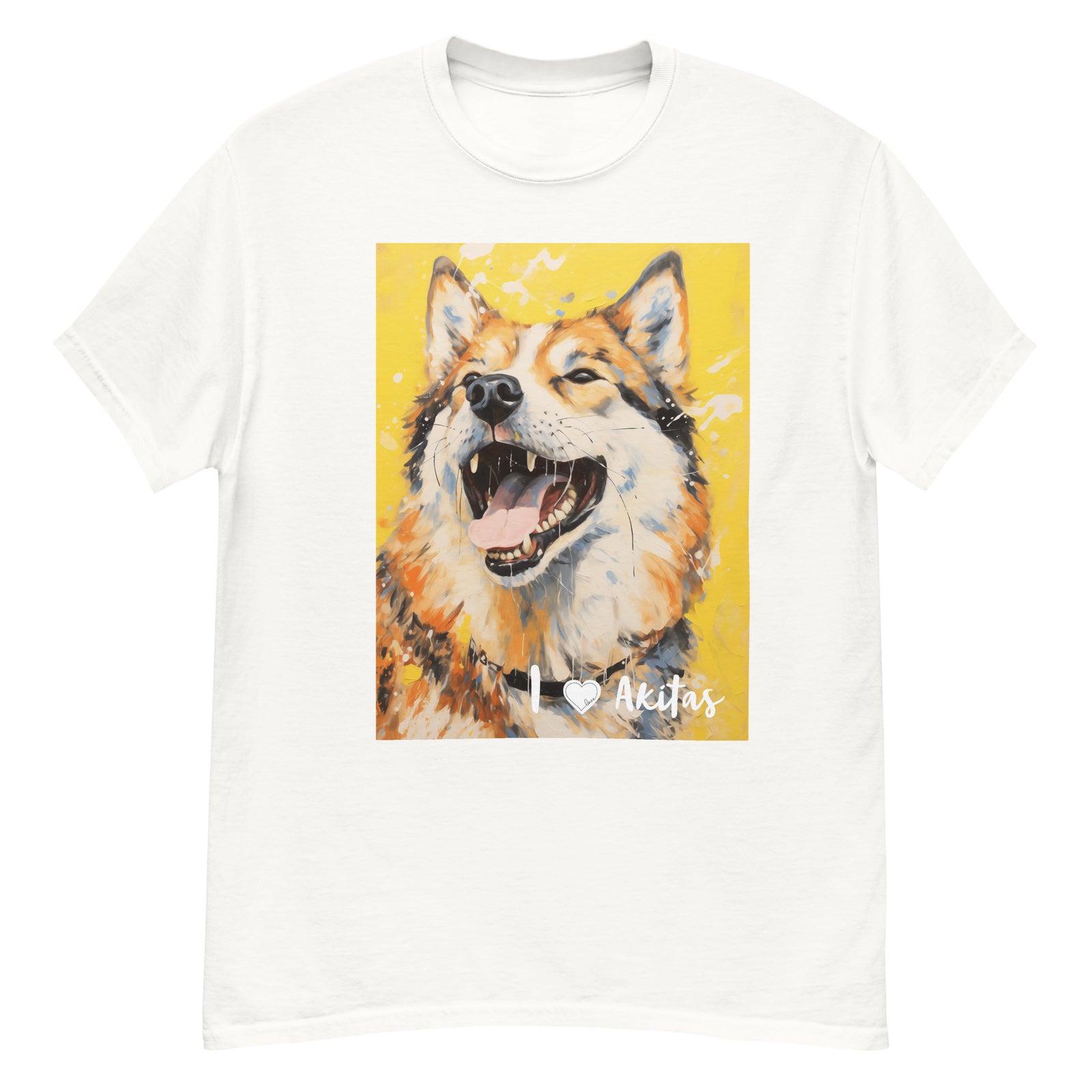 Men's classic tee - I ❤ DOGS - Akita