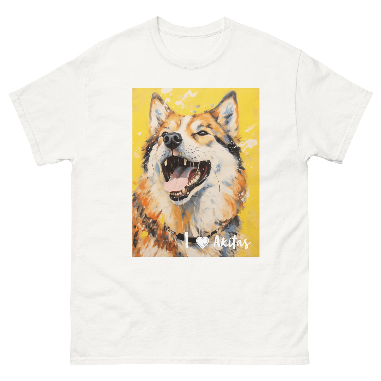 Men's classic tee - I ❤ DOGS - Akita