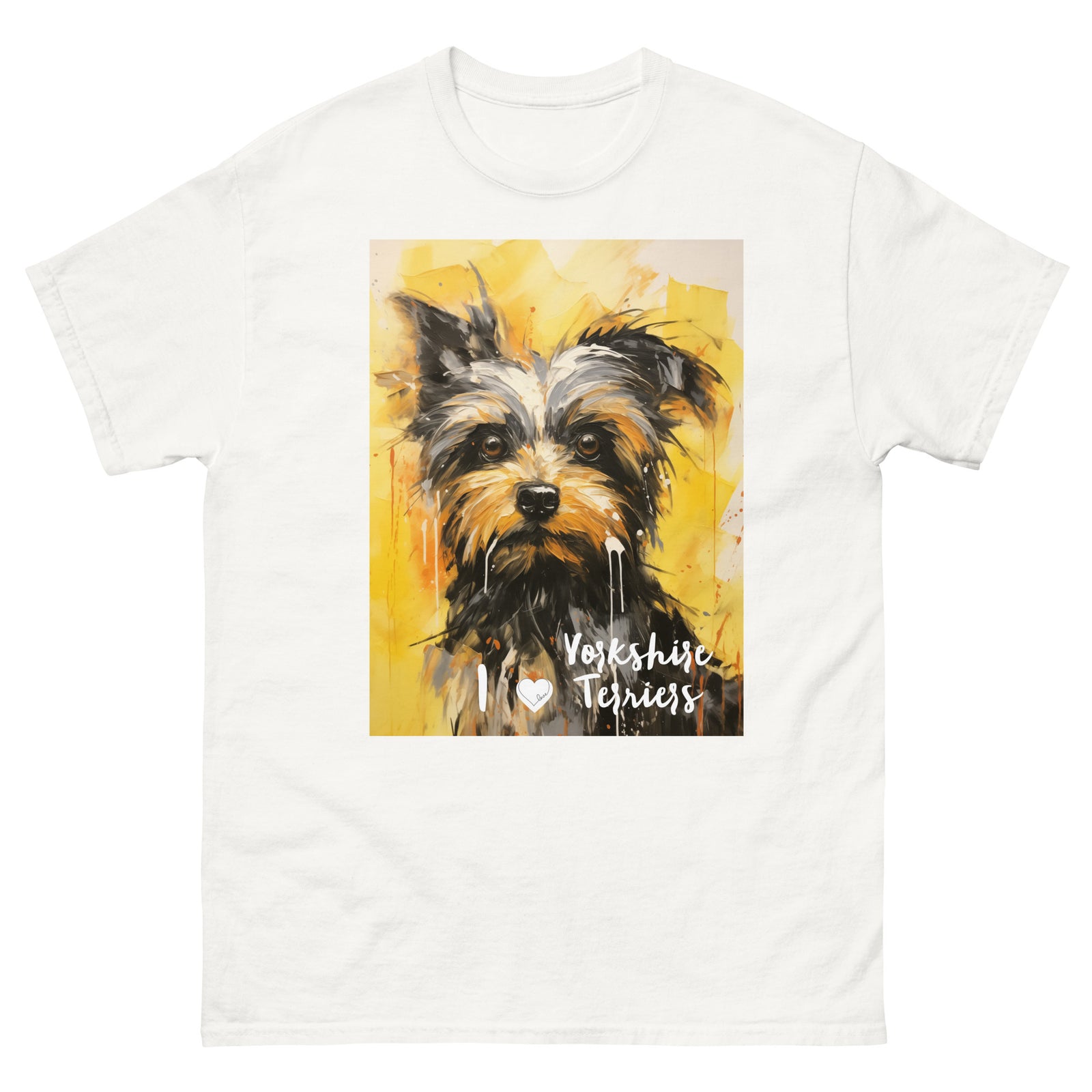 Men's classic tee - I ❤ DOGS - Yorkshire Terrier