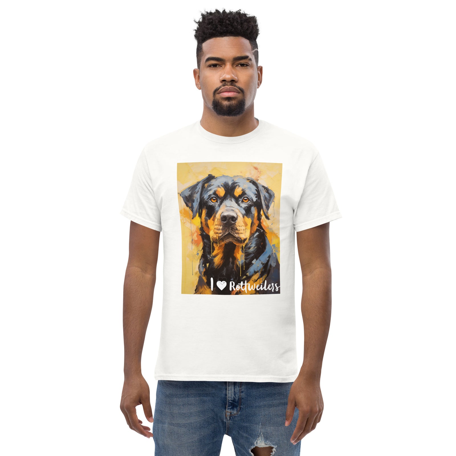 Men's classic tee - I ❤ DOGS - Rottweiler
