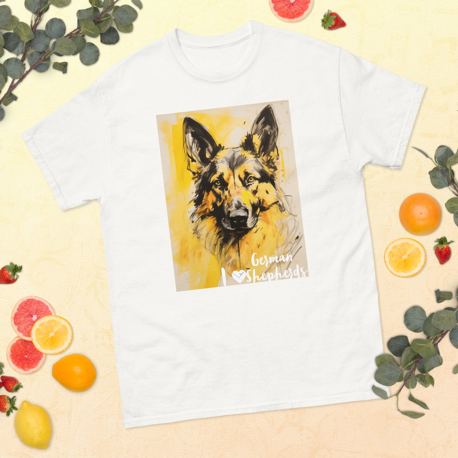 Men's classic tee - I ❤ DOGS - German Shepherd