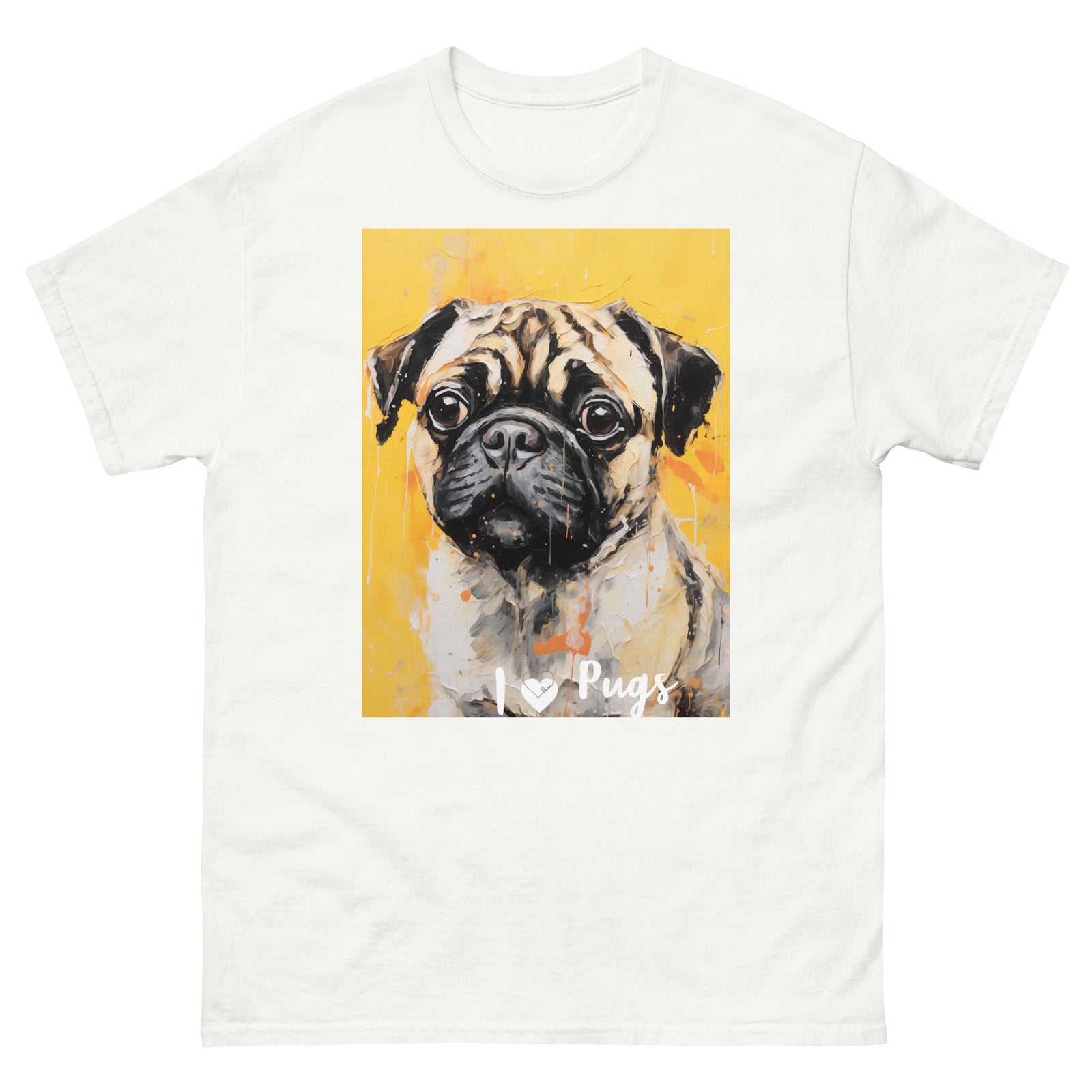 Men's classic tee - I ❤ DOGS - Pug