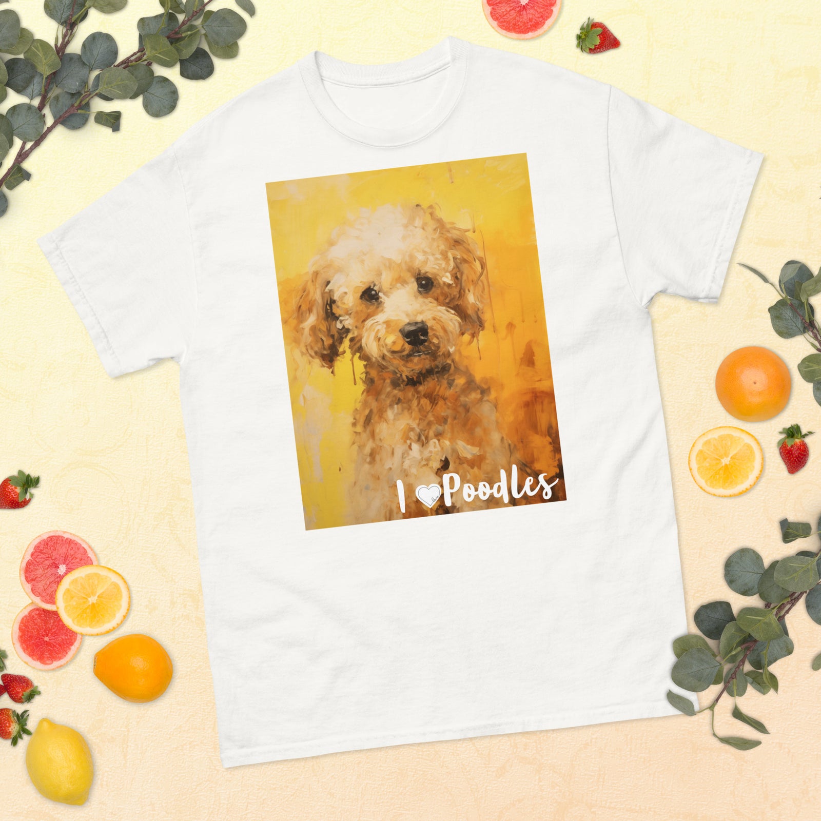 Men's classic tee - I ❤ DOGS - Poodle