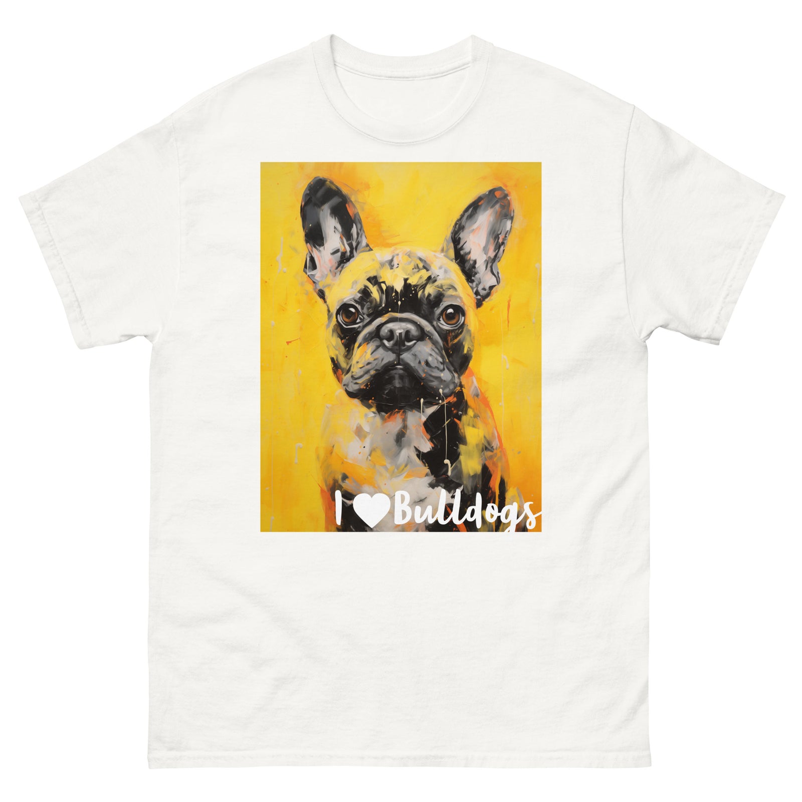 Men's classic tee - I ❤ DOGS - French Bulldog