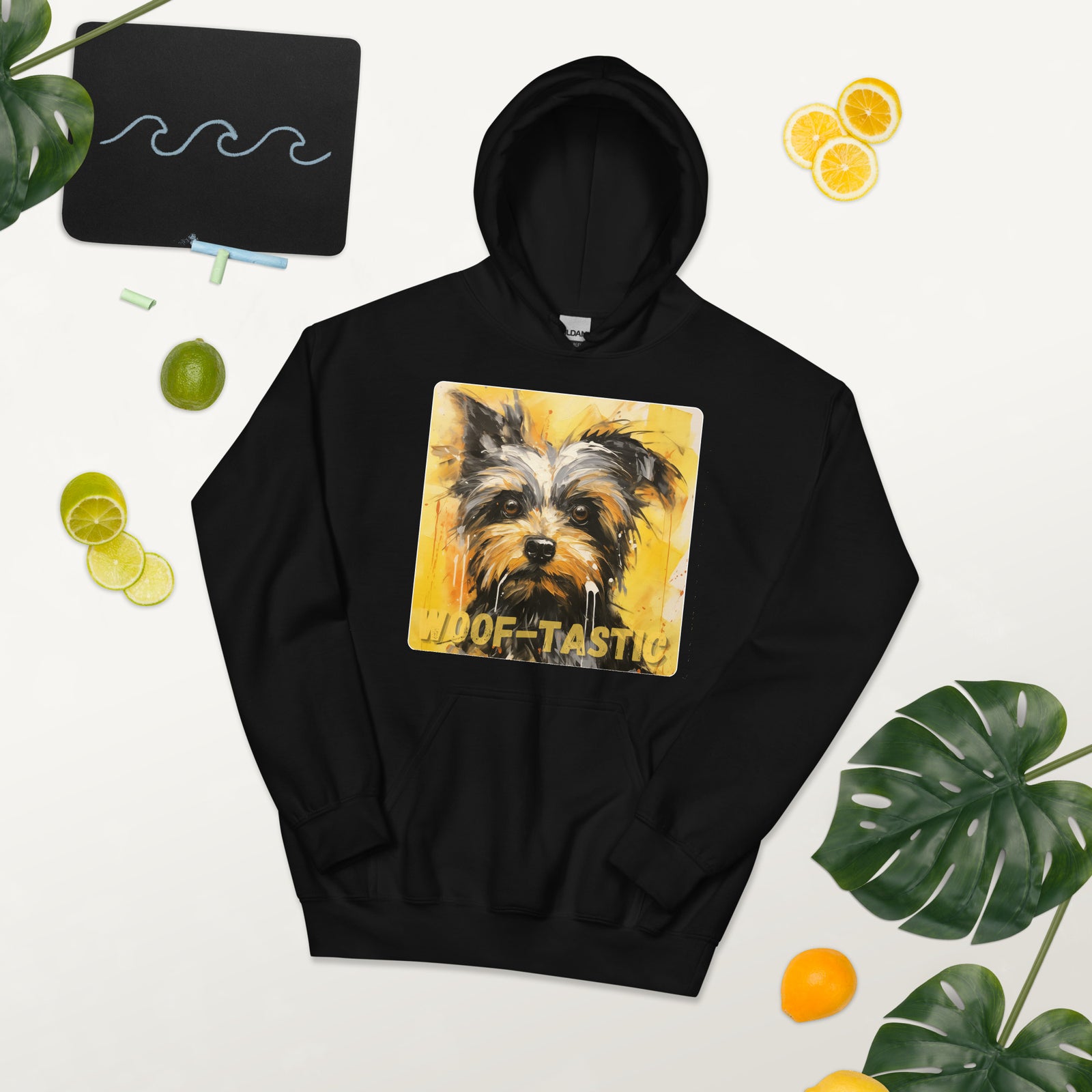 Unisex Hoodie, Woof-tastic Yorkshire Terrier