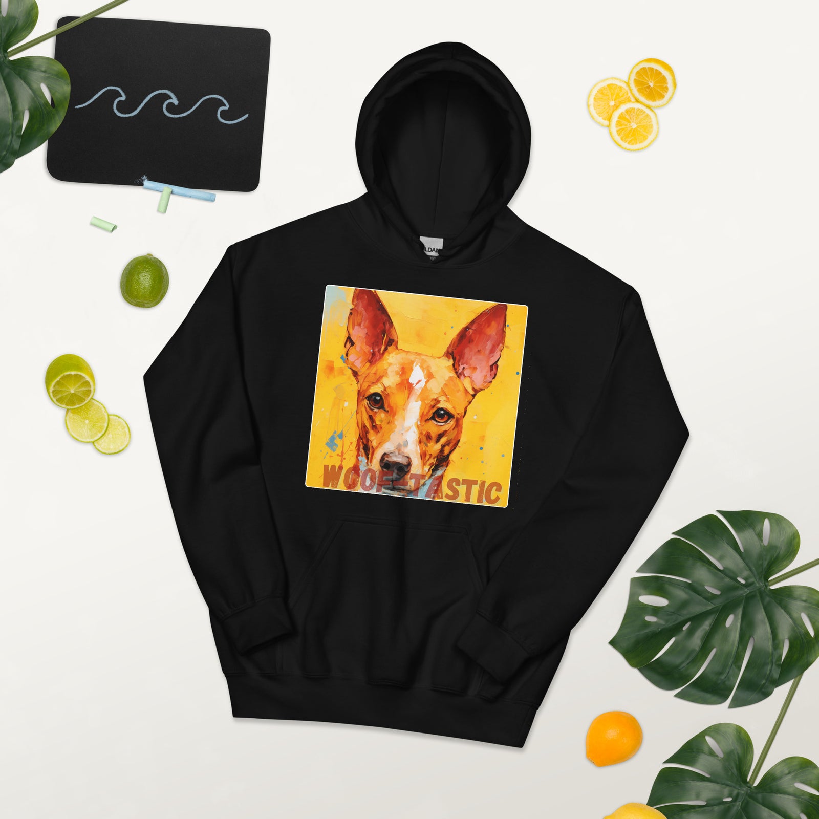 Unisex Hoodie, Woof-tastic Basenjie