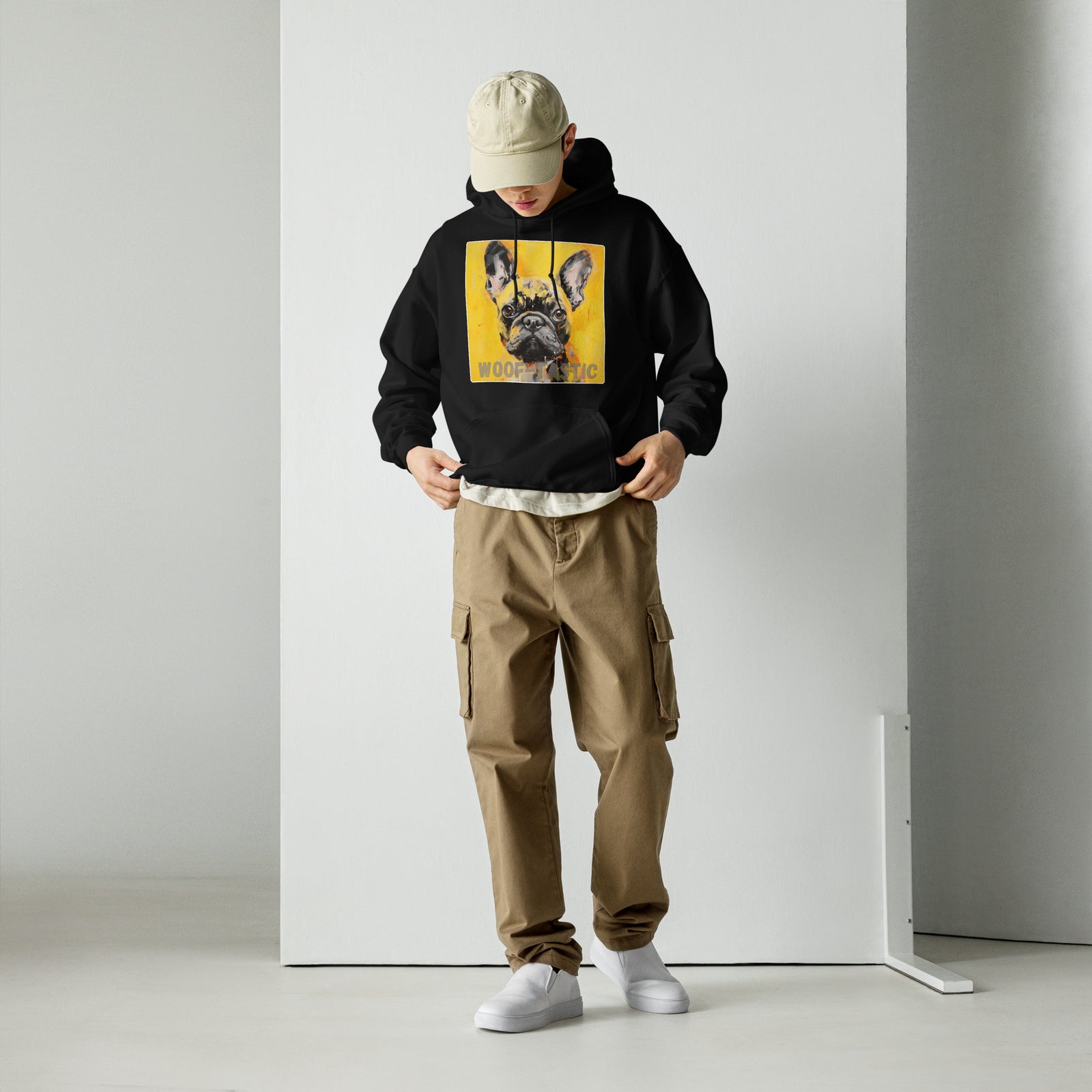 Unisex Hoodie, Woof-tastic French Bulldog