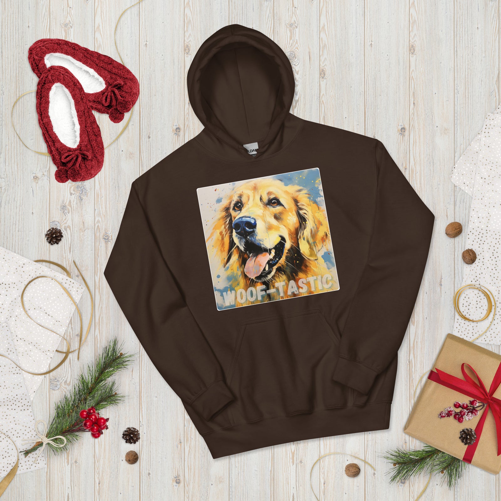Unisex Hoodie Woof-tastic - Golden Retriever