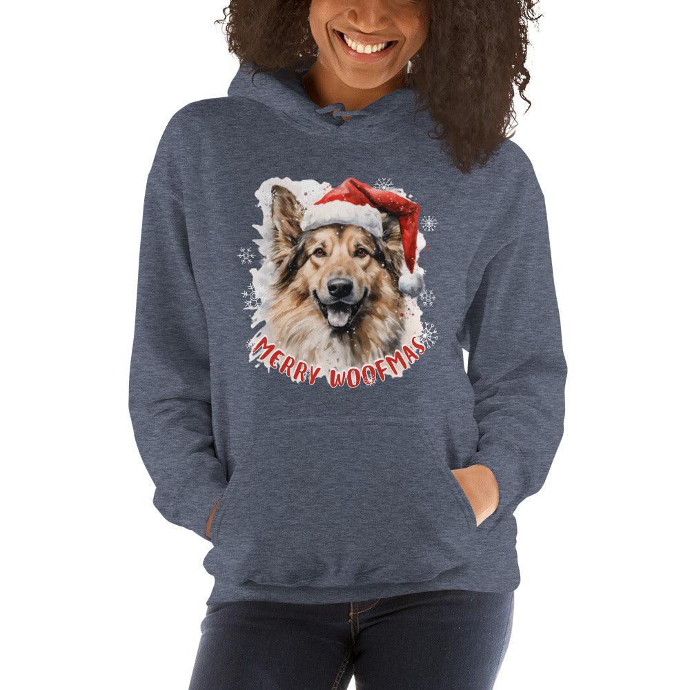 Unisex Hoodie German Shepperd - Merry Woofmas