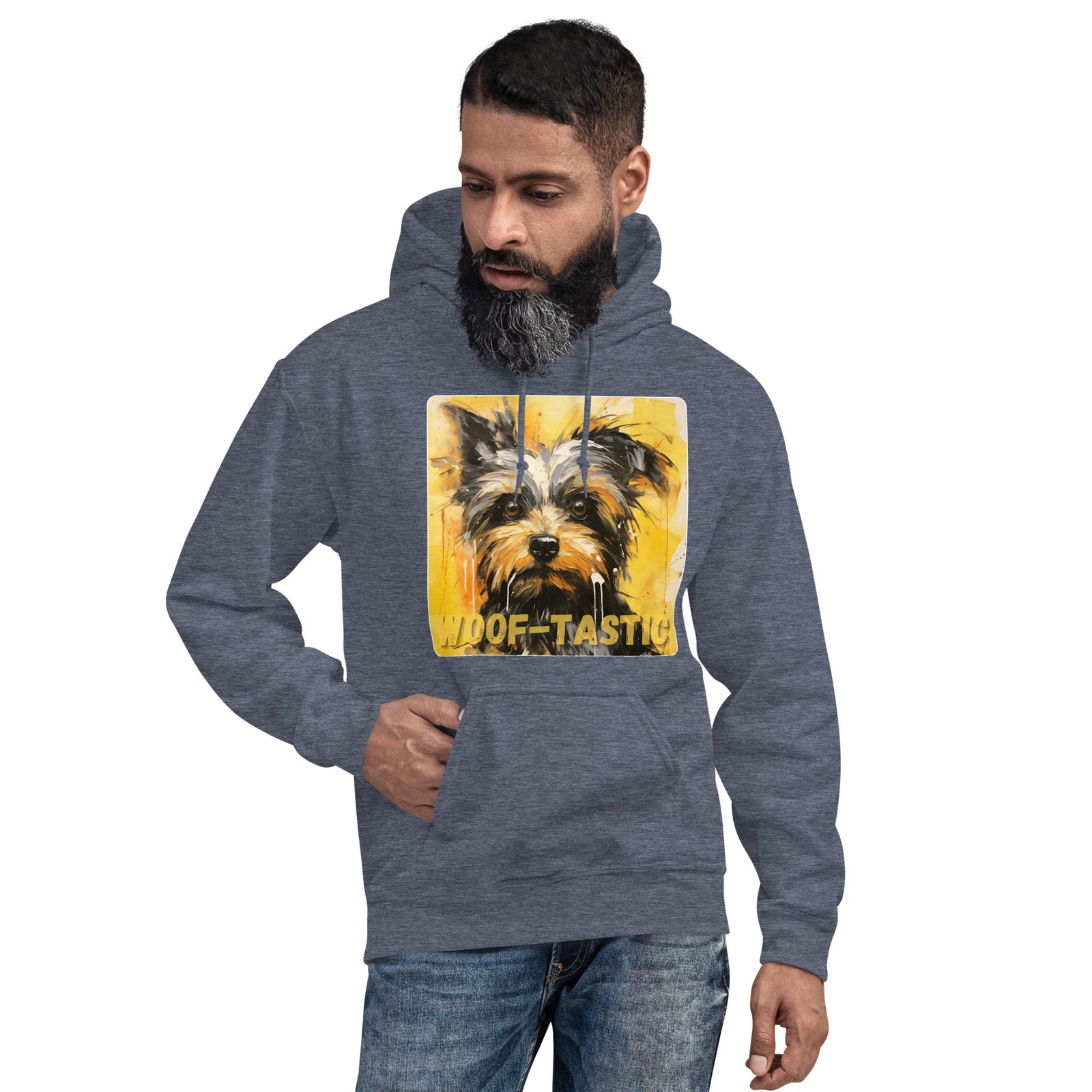 Unisex Hoodie, Woof-tastic Yorkshire Terrier