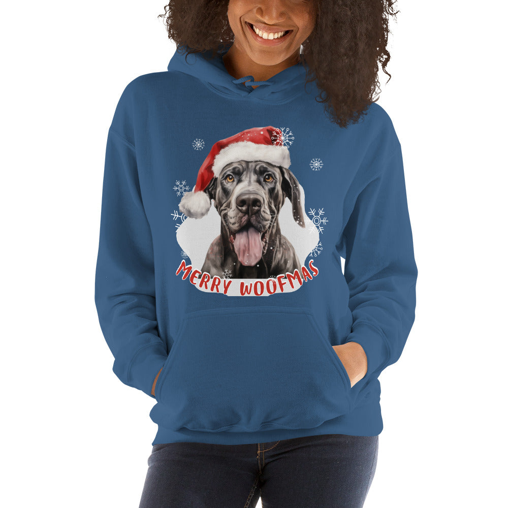 Unisex Hoodie Great Dane - Merry Woofmas