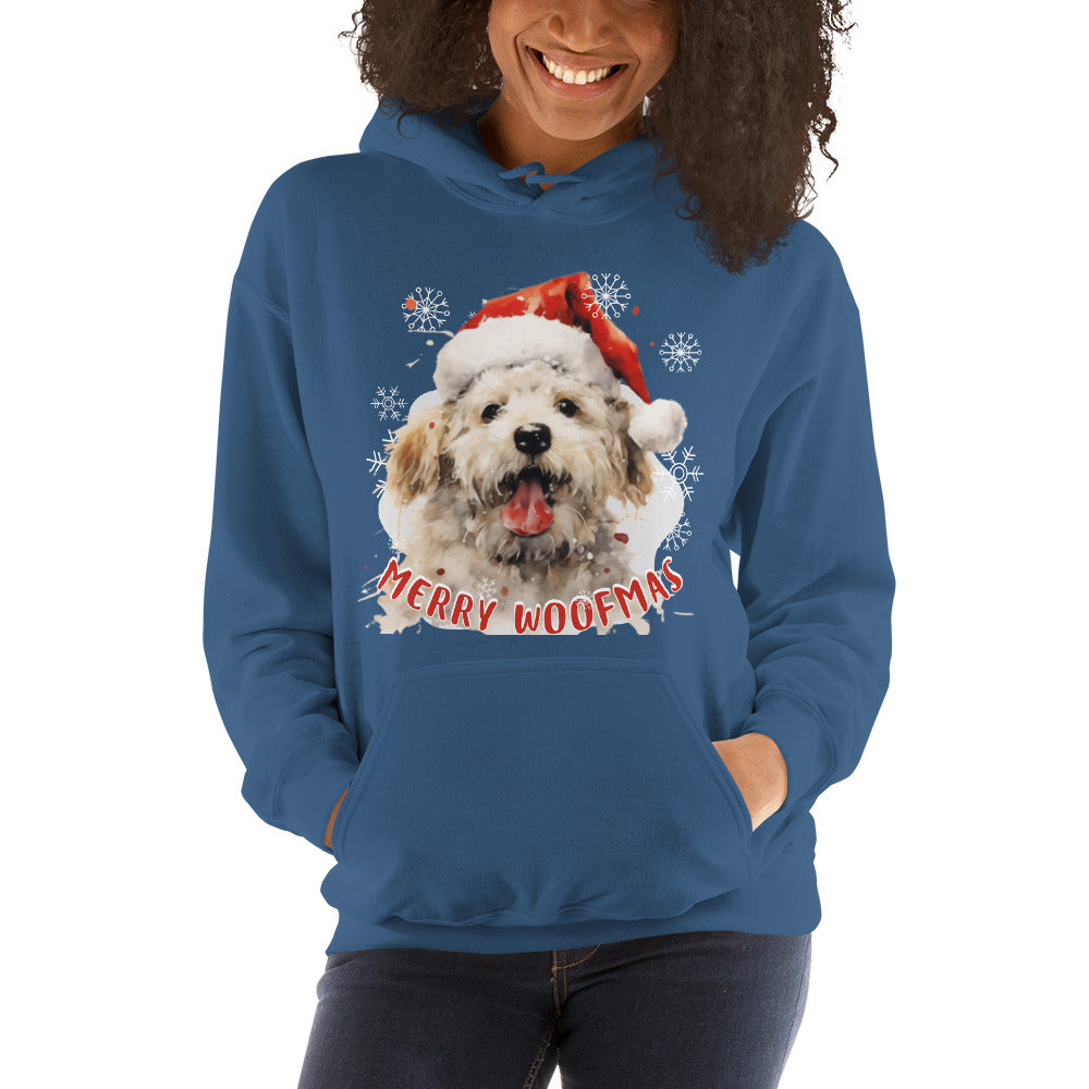 Unisex Hoodie Bichon Frise - Merry Woofmas