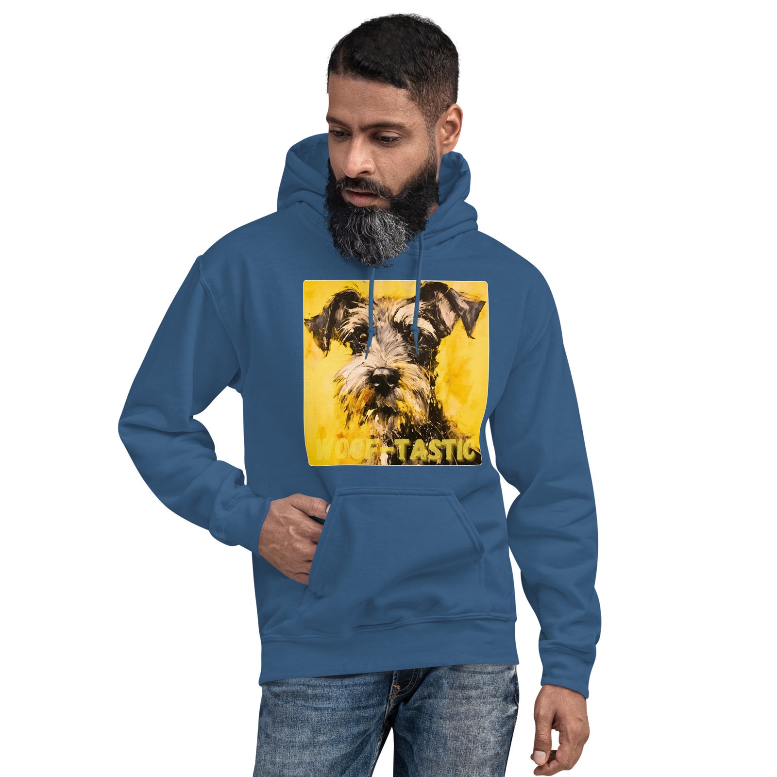 Unisex Hoodie, Woof-tastic Miniature Schnauzer