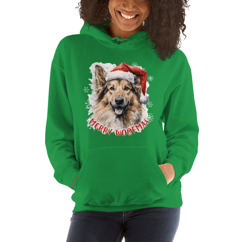 Unisex Hoodie German Shepperd - Merry Woofmas