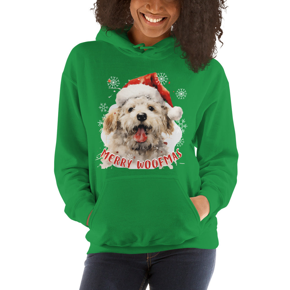 Unisex Hoodie Bichon Frise - Merry Woofmas