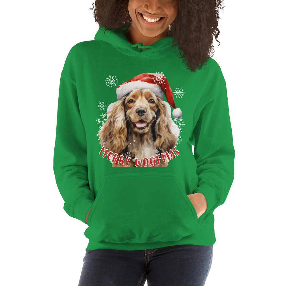 Unisex Hoodie Cocker Spaniel - Merry Woofmas